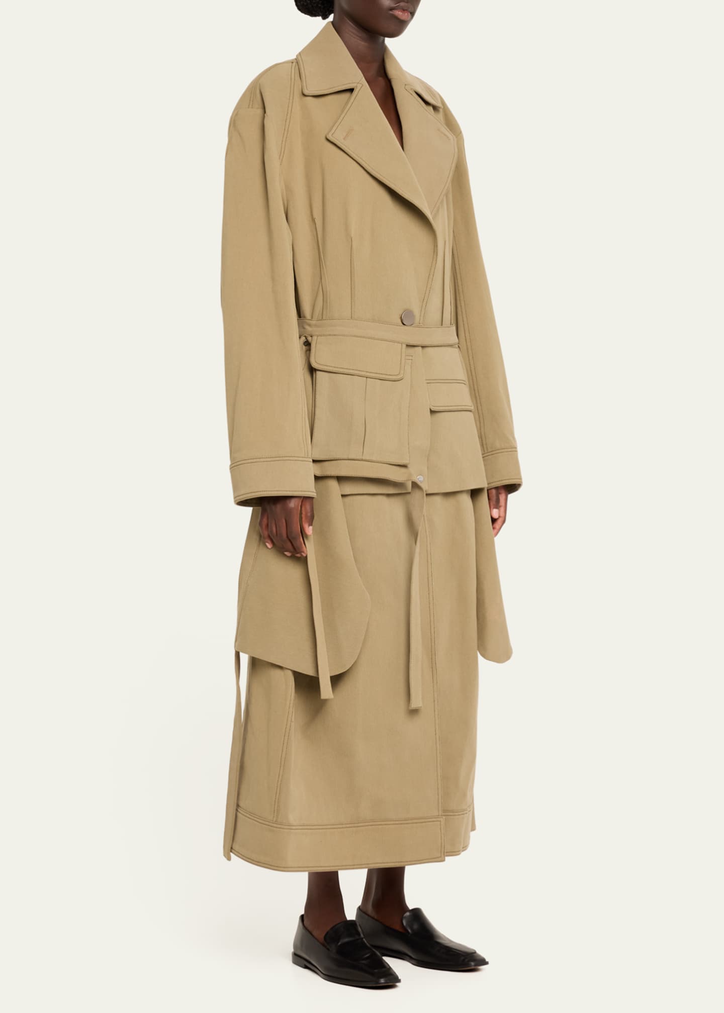 Jane Wade Denim Trench Coat Image 4 of 5