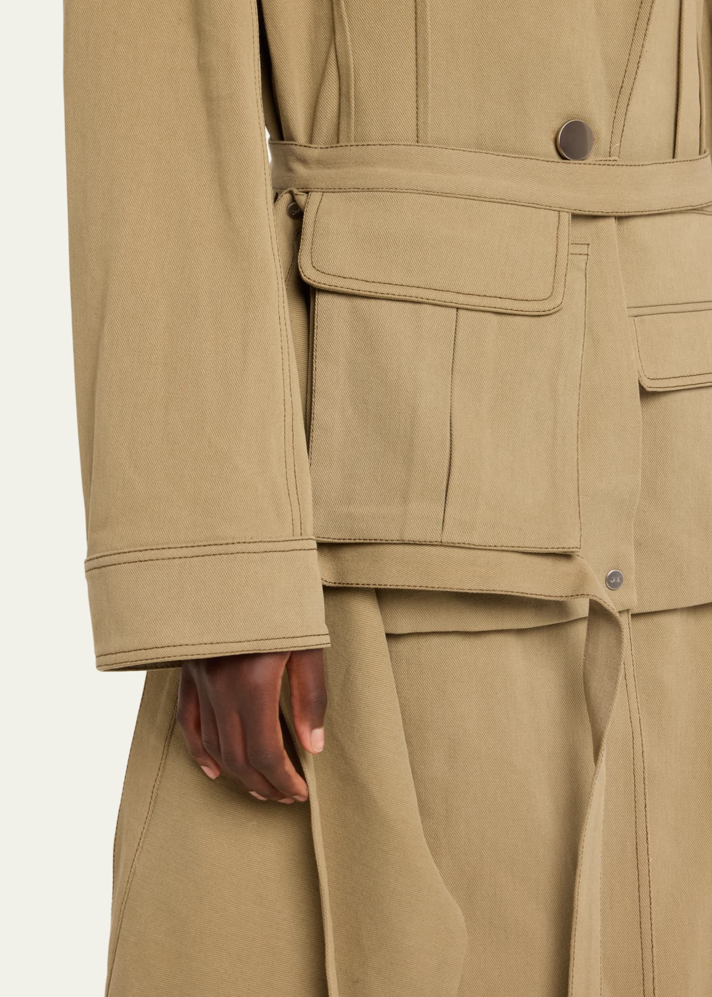 Jane Wade Denim Trench Coat Image 5 of 5