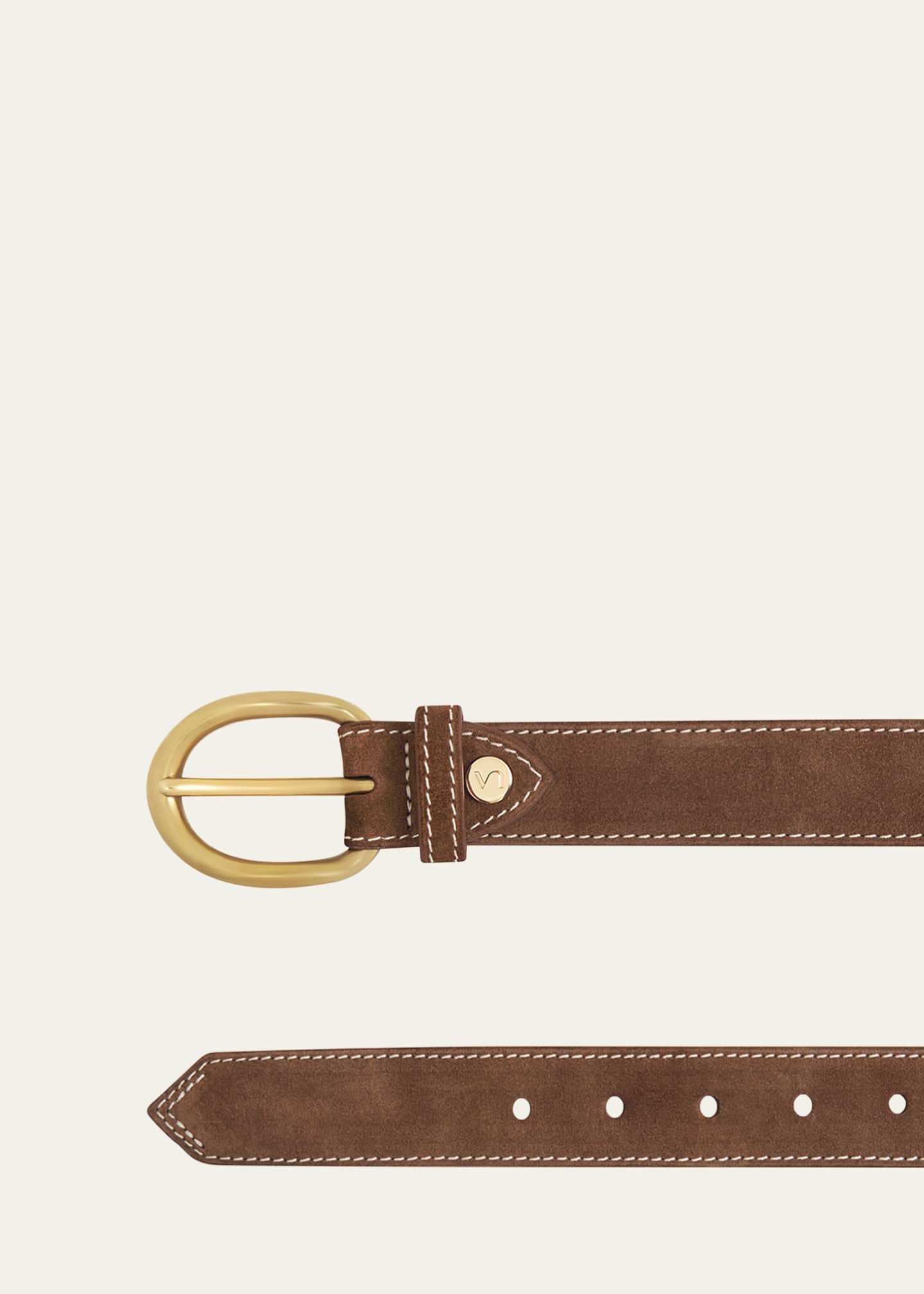 Vaincourt Paris La Vaillante Suede & Brass Belt Image 2 of 2
