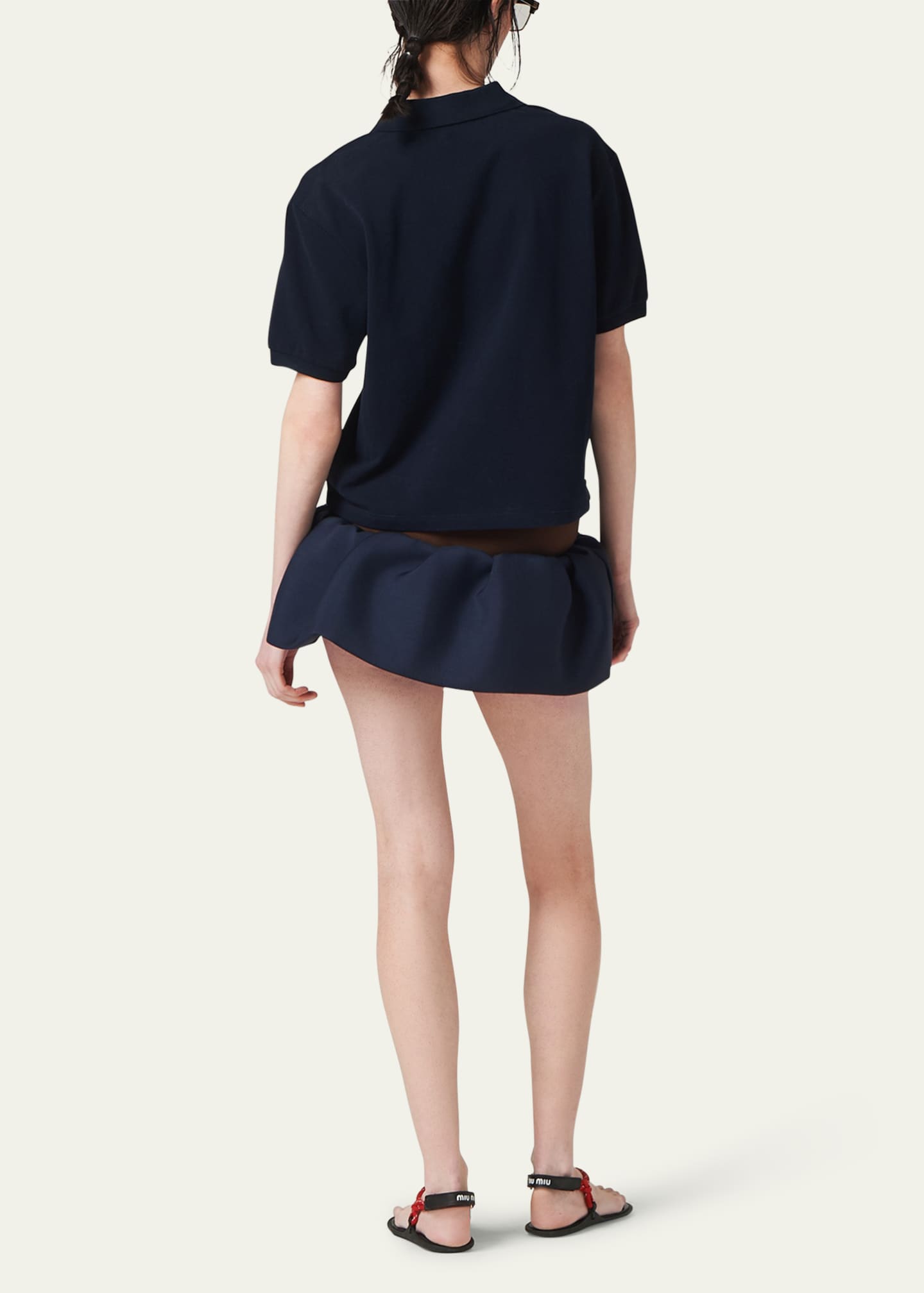 Logo Embroidered Cotton Polo Shirt