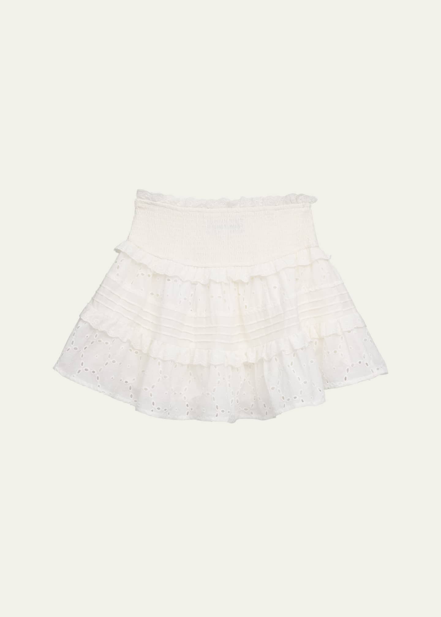 KatieJ NYC Girl's Tween Willow Eyelet Lace Skirt, Size S-XL Image 2 of 3