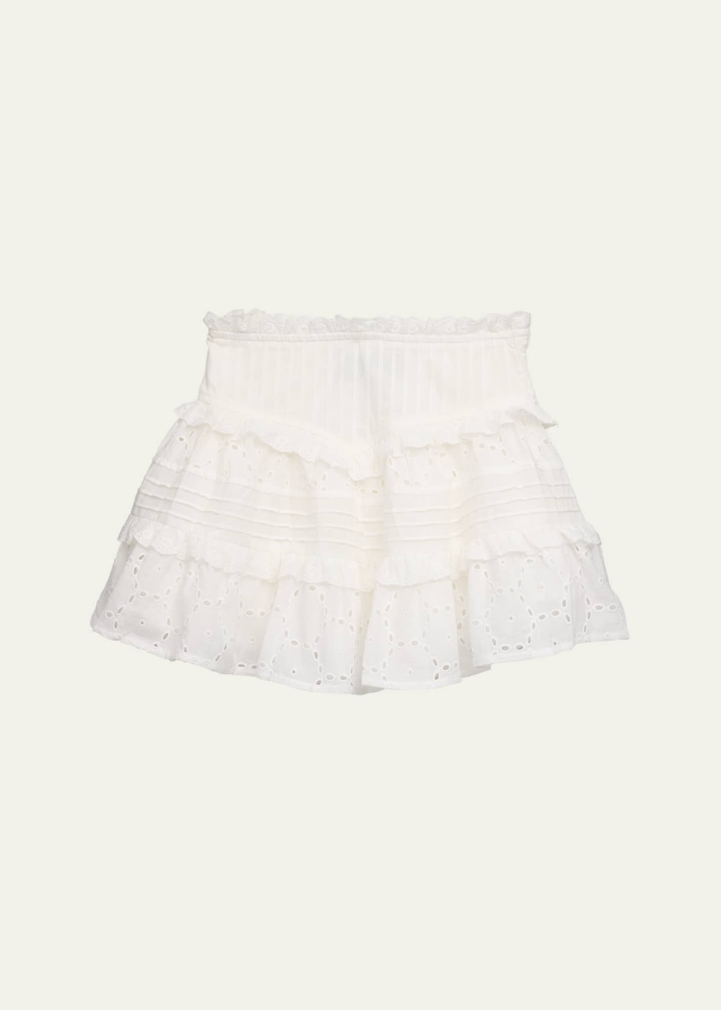 KatieJ NYC Girl's Tween Willow Eyelet Lace Skirt, Size S-XL Image 1 of 3
