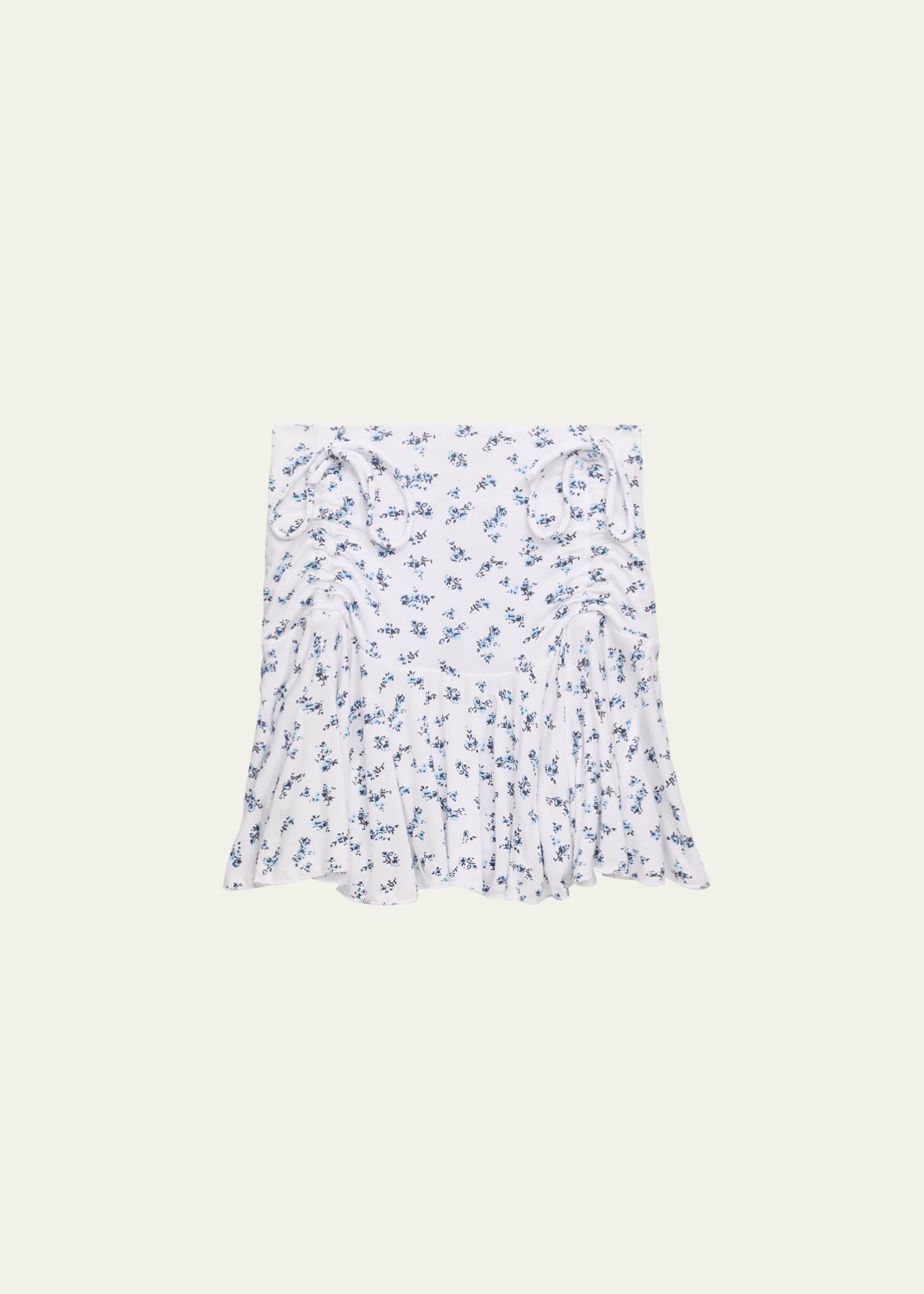 KatieJ NYC Girl's Tween Jax Drawstring Floral-Print Skirt, Size S-XL Image 2 of 3