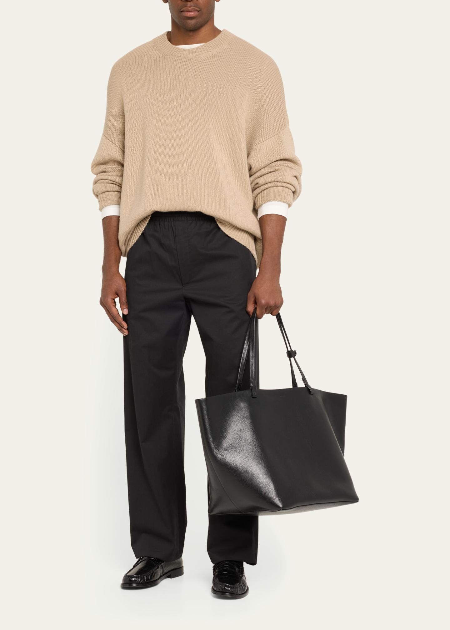 THE ROW Men's XL Park Grained Leather Tote Bag - Bergdorf Goodman