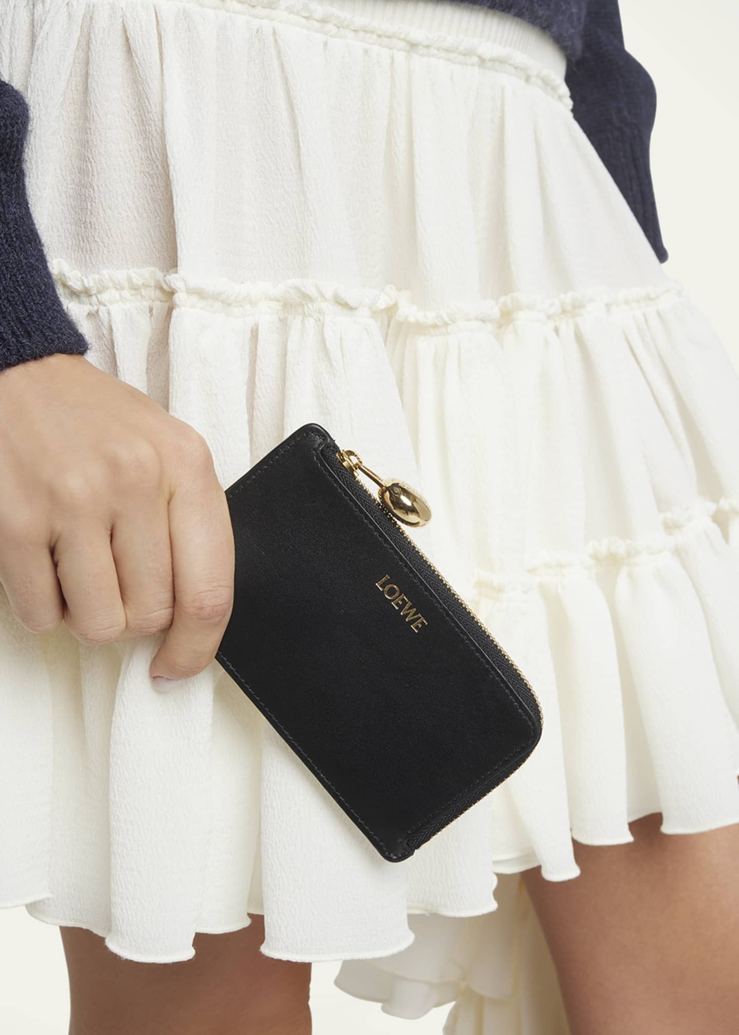 Loewe Pebble Zip Leather Card Holder Image 2 of 5