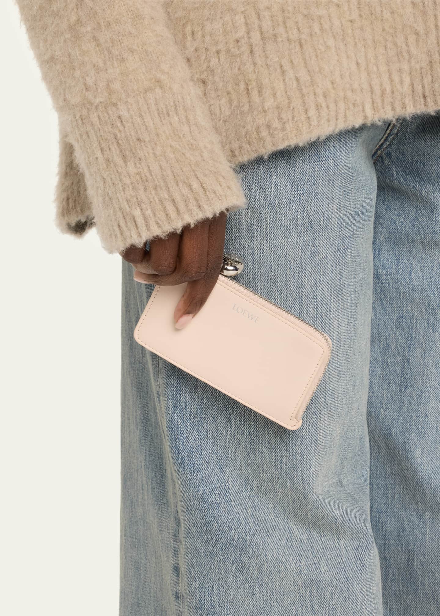 Loewe Pebble Zip Leather Card Holder Image 2 of 5