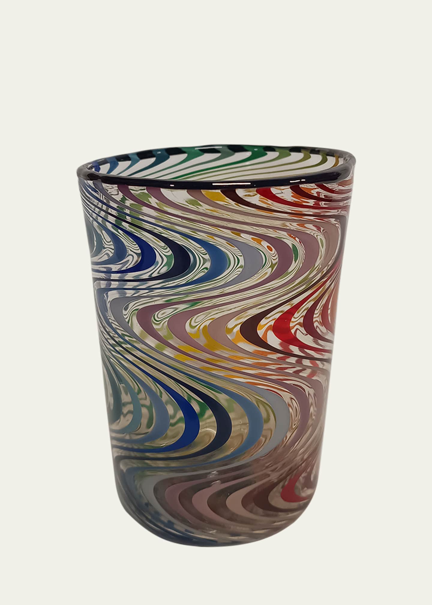 Pierrot Doremus Little Right Wig Wag Multicolor Drinking Glass, 8.4 oz.