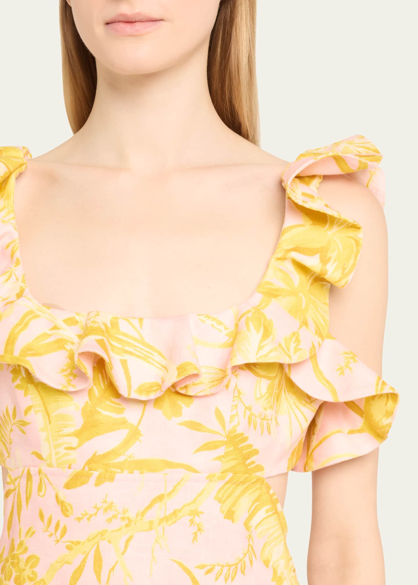 Zimmermann ruffle mini dress top