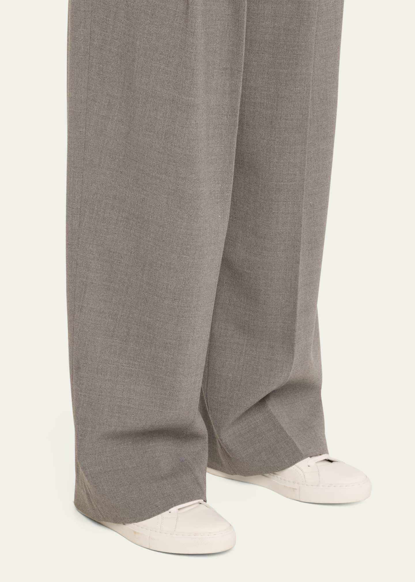Brunello Cucinelli City Leather Monili Low-Top Sneakers Image 2 of 5
