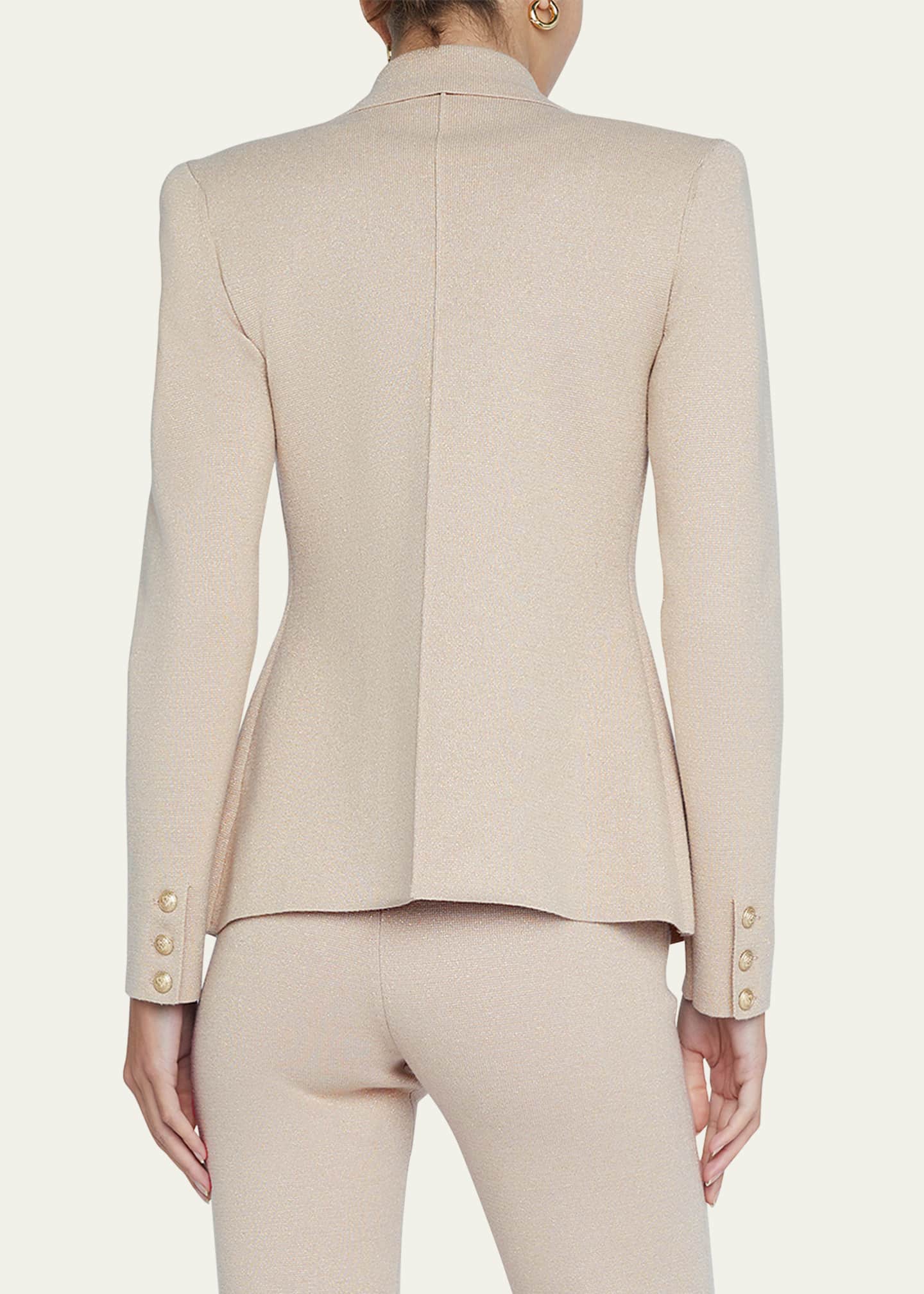 Kenzie Leather Blazer Black - L'AGENCE