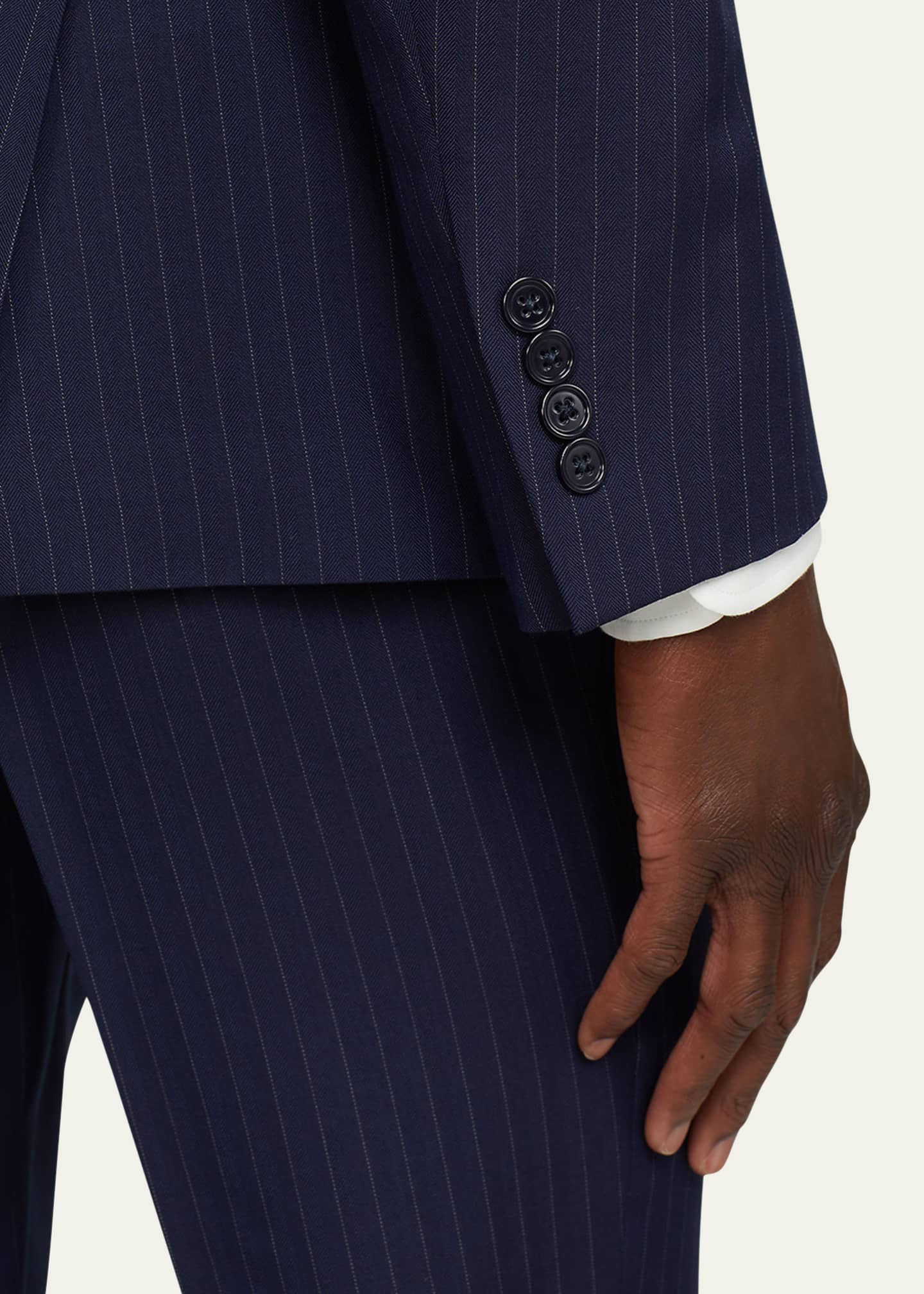 Ralph Lauren Purple Label Men's Kent Hand-Tailored Pinstripe Suit Image 5 of 5