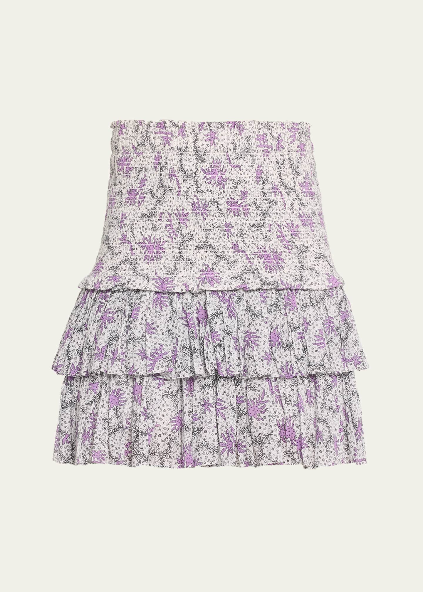 スカート ISABEL MARANT Etoile Skirts Etoile Isabel Marant Naomi Tiered Smocked Mini Skirt