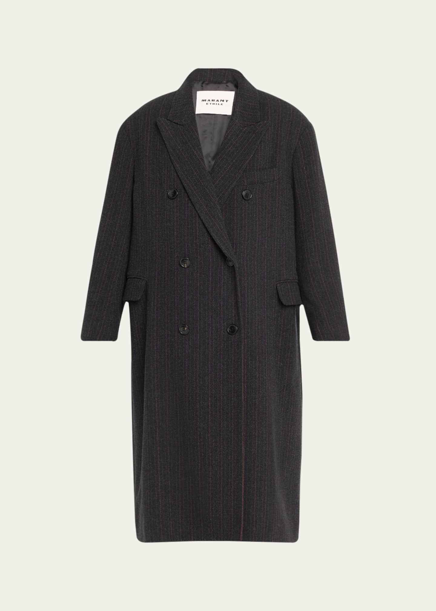 Etoile Isabel Marant Lexana Stripe Top Coat Image 1 of 5