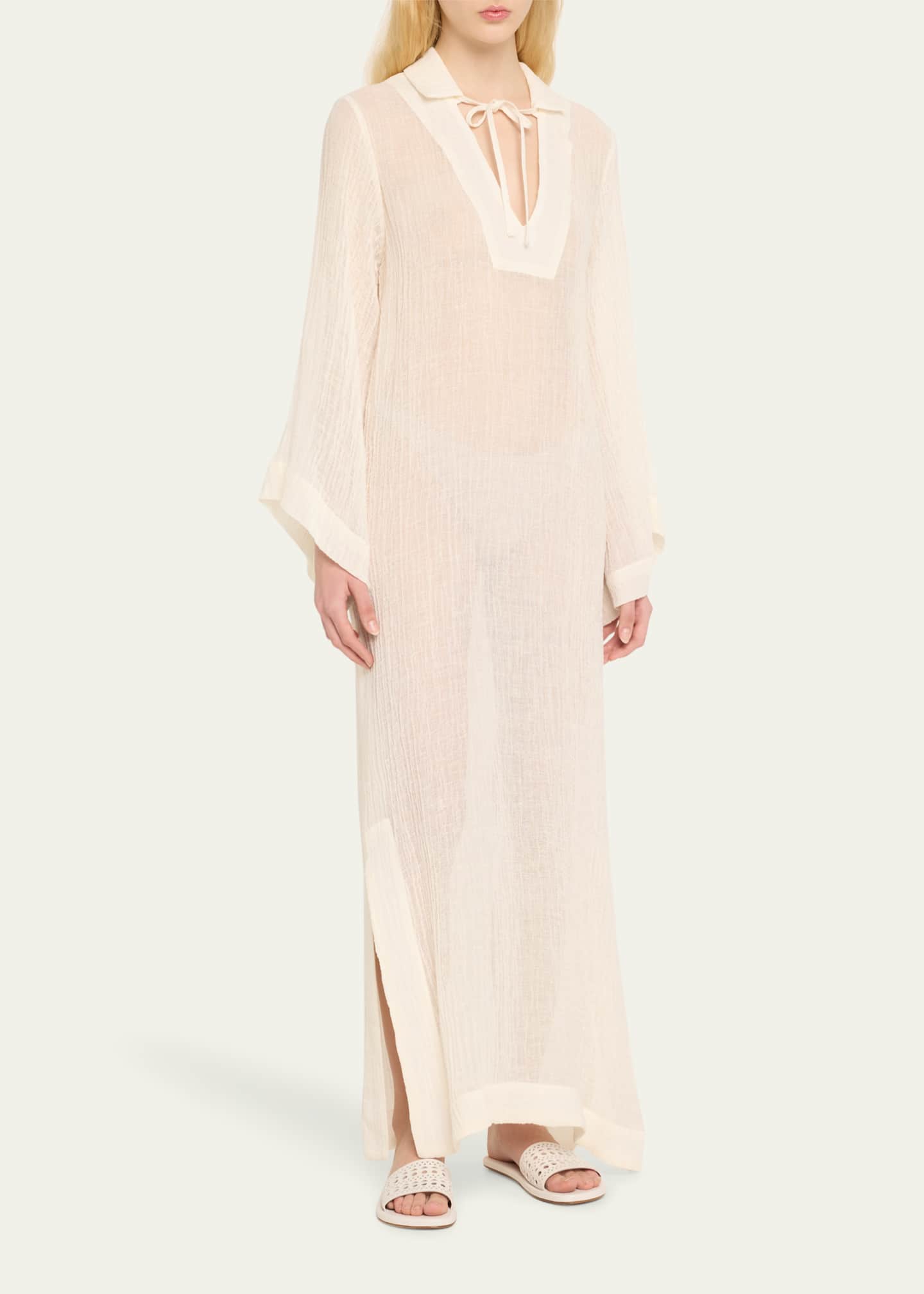 Lisa Marie Fernandez Gauze Kaftan Coverup Image 4 of 5