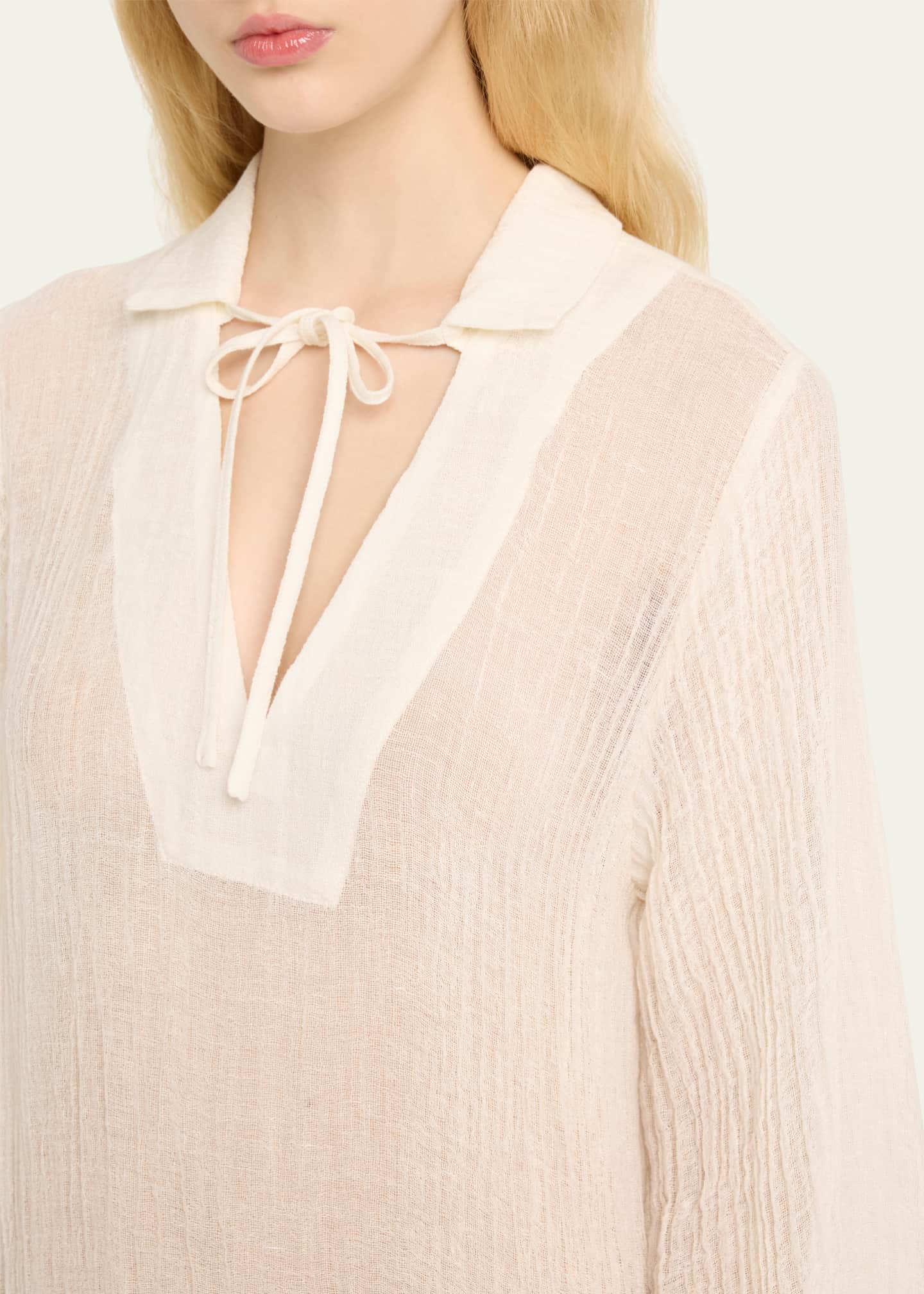 Lisa Marie Fernandez Gauze Kaftan Coverup Image 5 of 5