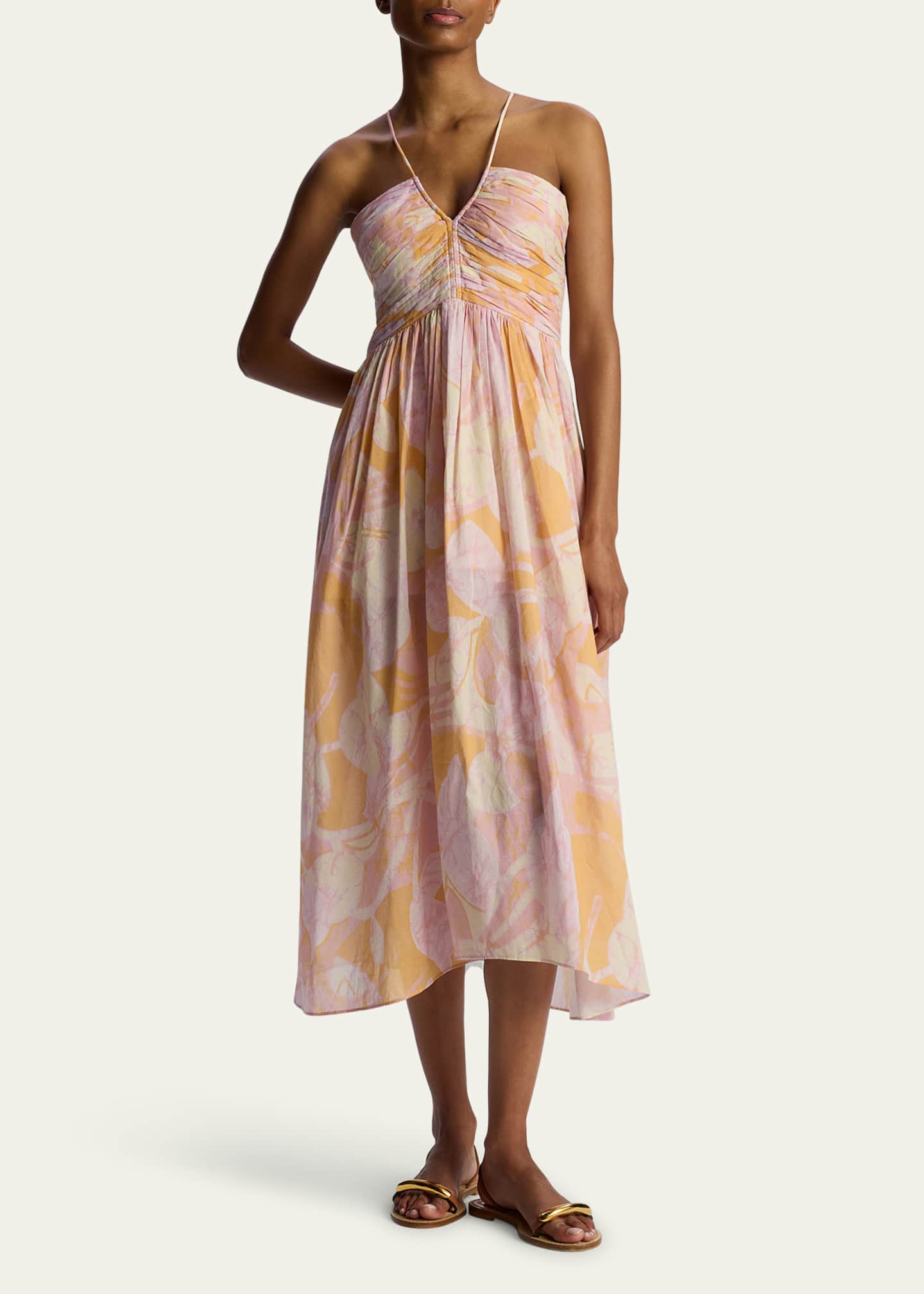 A.L.C. Rumi Floral Sleeveless Midi Dress Image 2 of 4