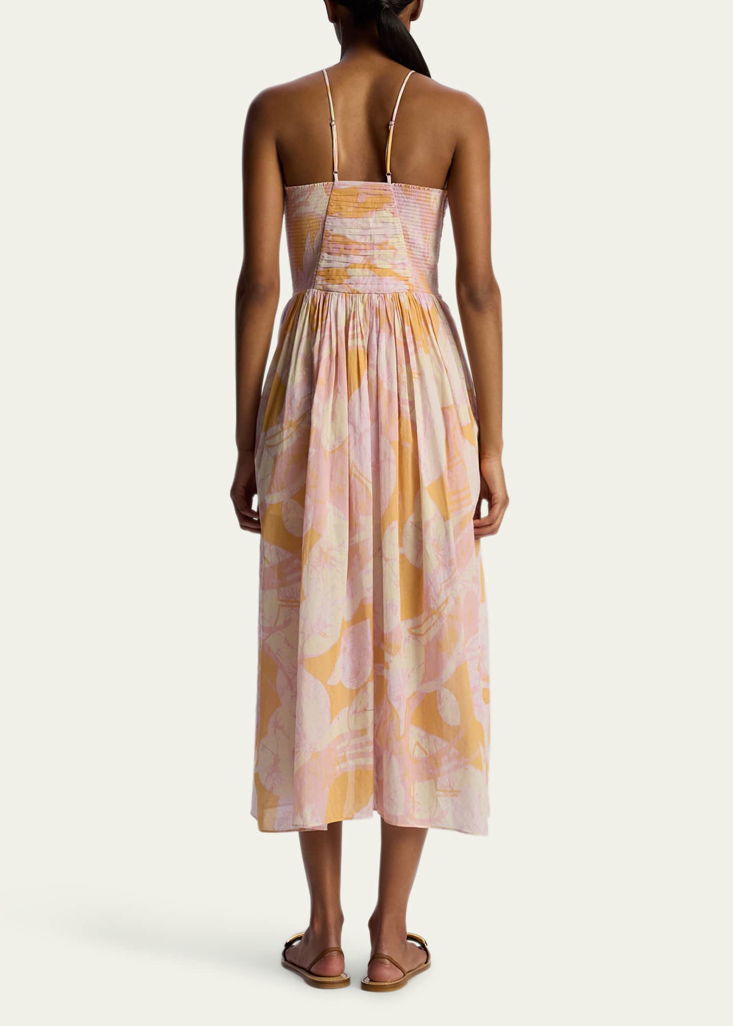 A.L.C. Rumi Floral Sleeveless Midi Dress Image 3 of 4