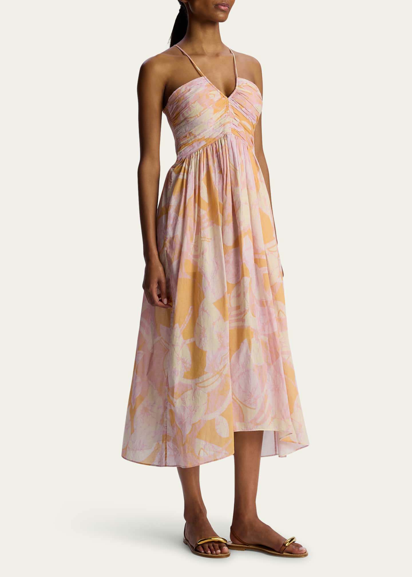 A.L.C. Rumi Floral Sleeveless Midi Dress Image 4 of 4