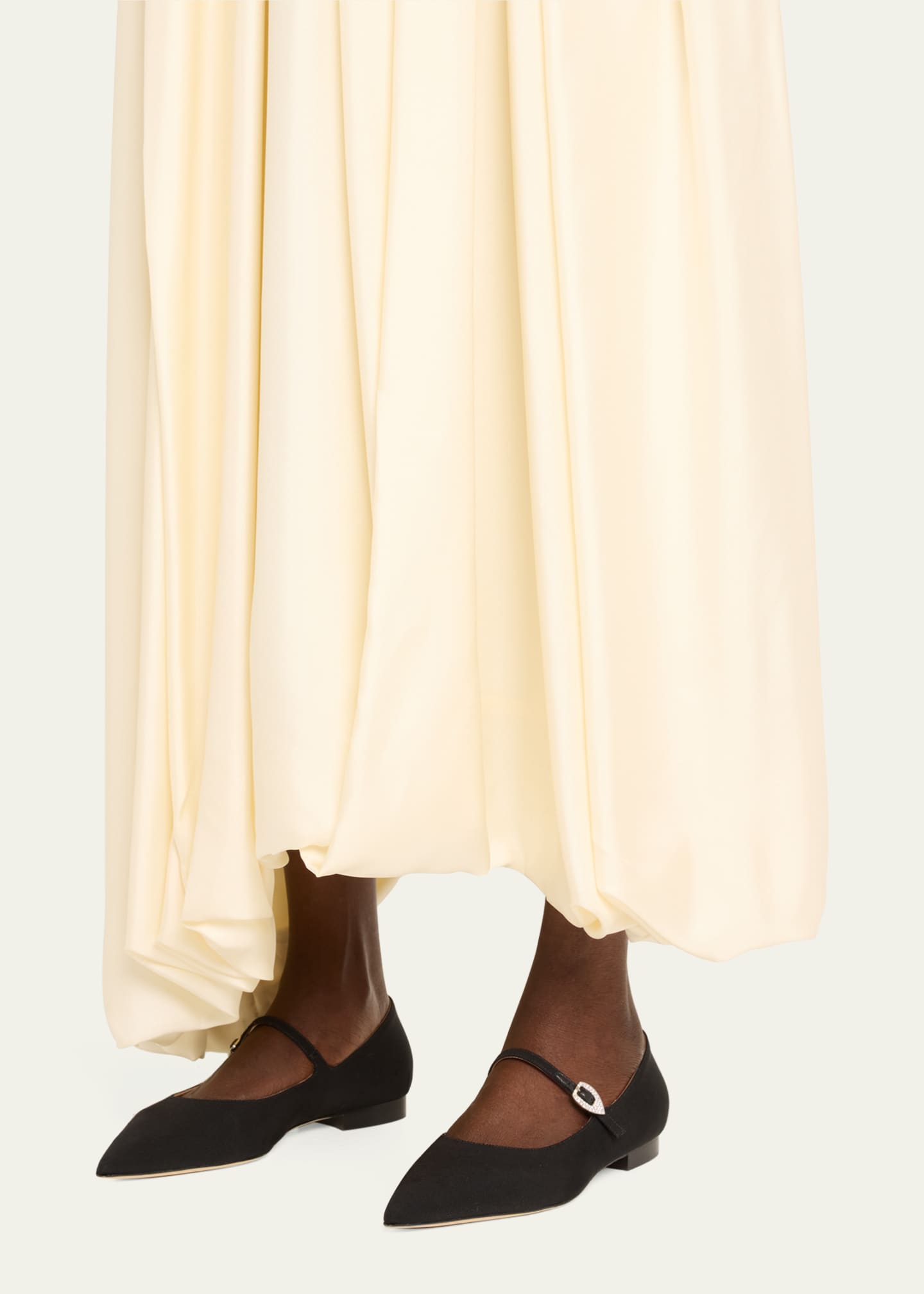 Malone Souliers x Tabitha Simmons Kate Grosgrain Mary Jane Ballerina Flats Image 2 of 4