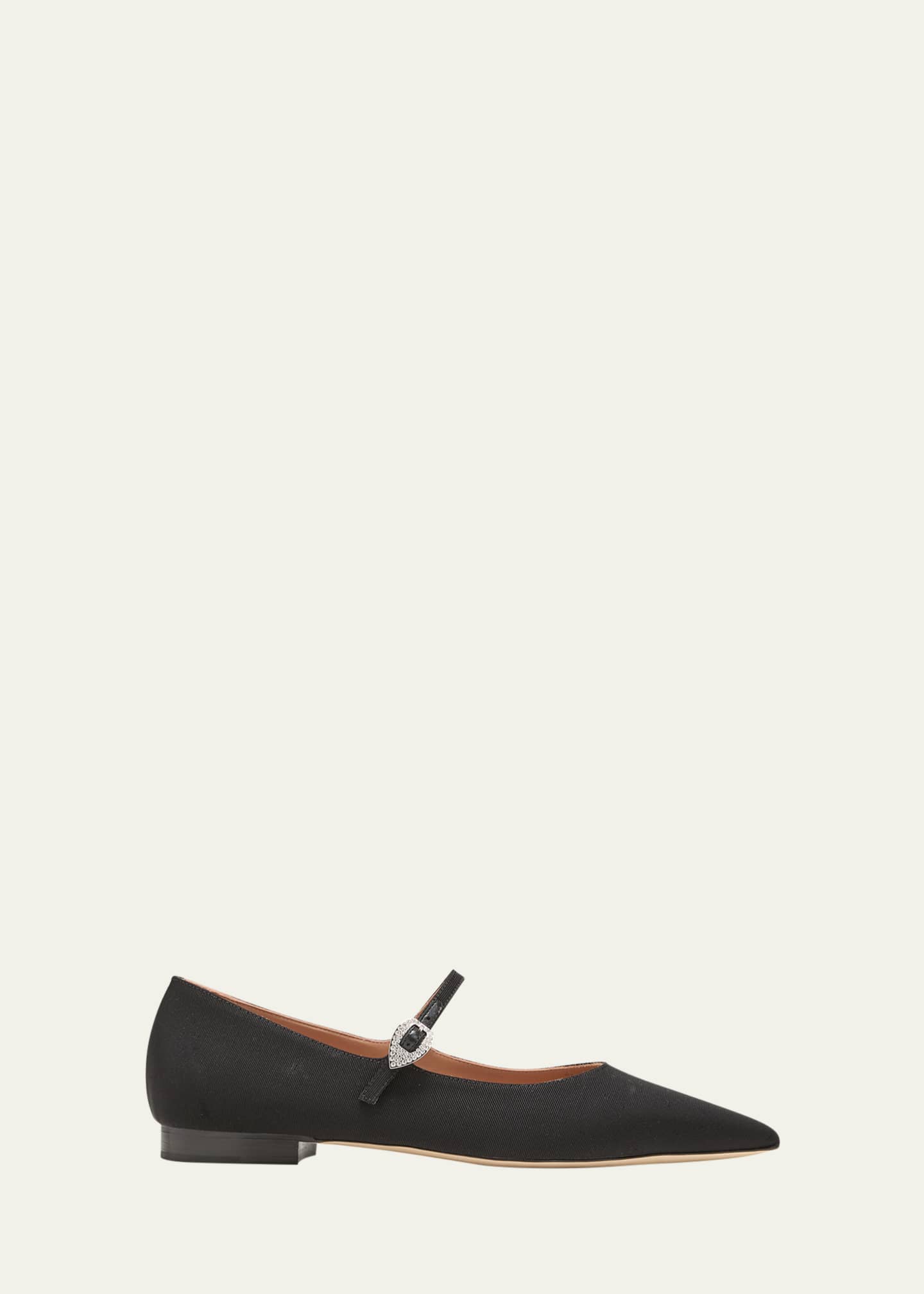 Malone Souliers x Tabitha Simmons Kate Grosgrain Mary Jane Ballerina Flats Image 1 of 4