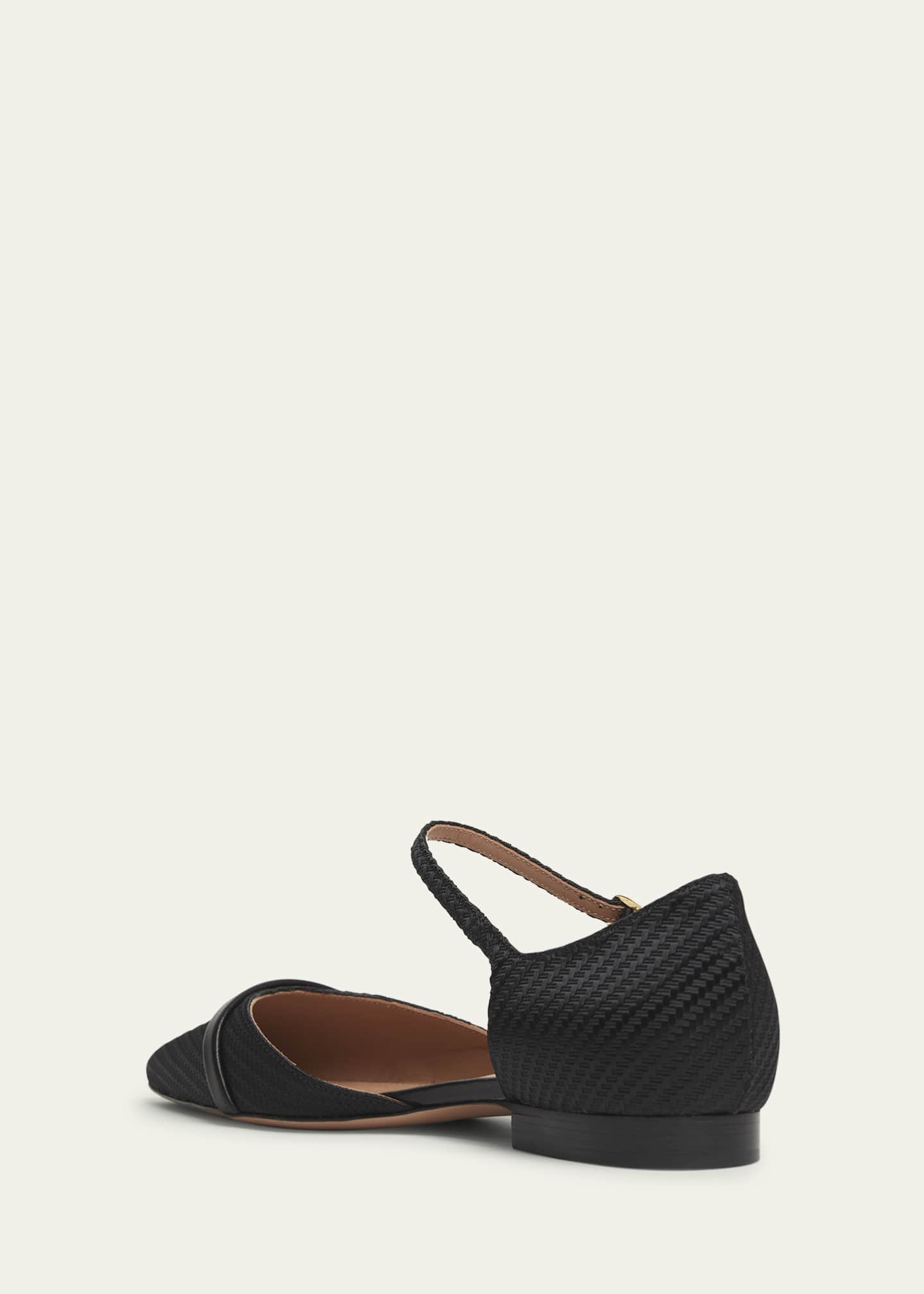 Malone Souliers Ulla Jacquard Ankle-Strap Ballerina Flats Image 4 of 5