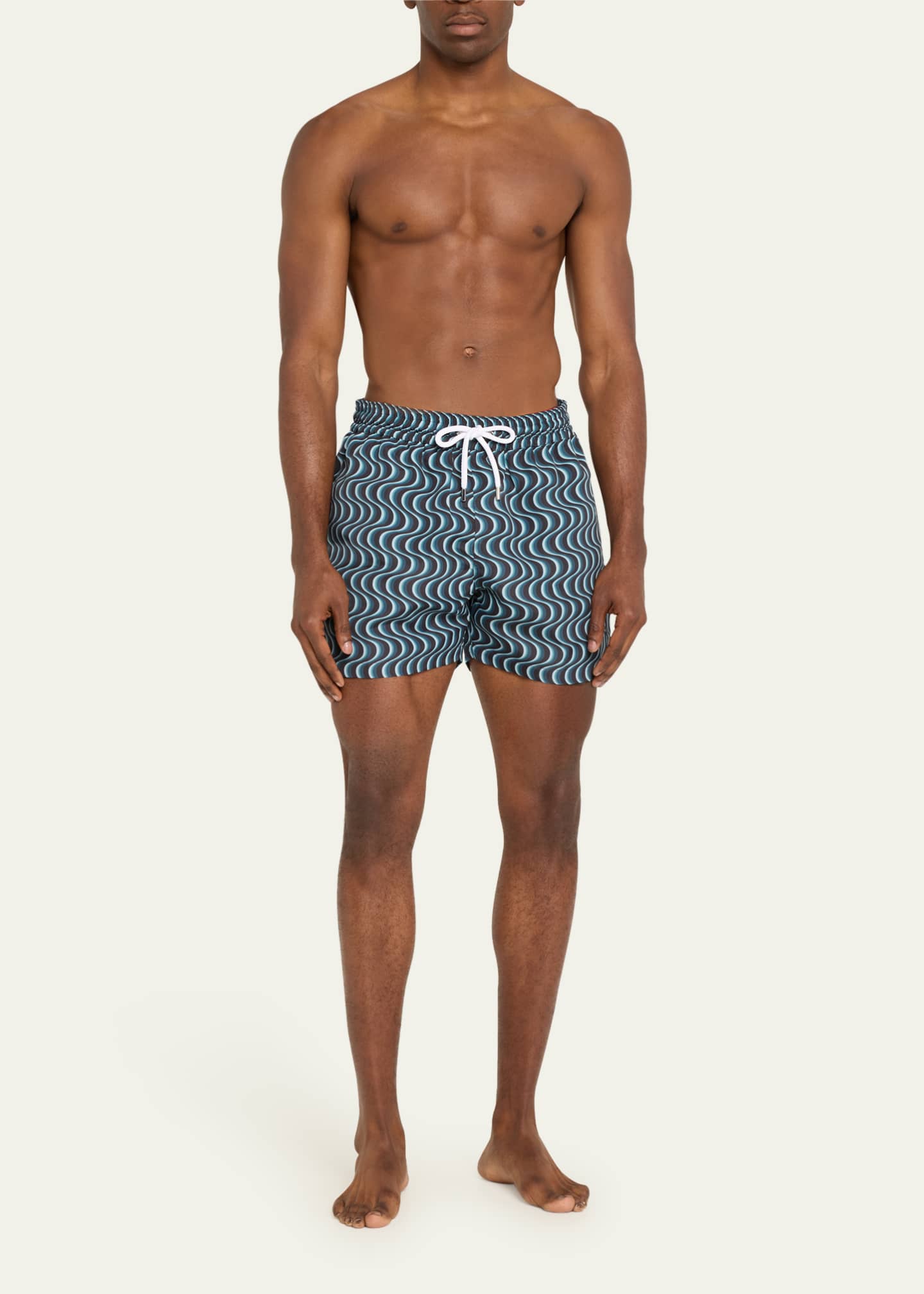Frescobol Carioca Men's Copacabana Patterned Sport Shorts Image 2 of 4