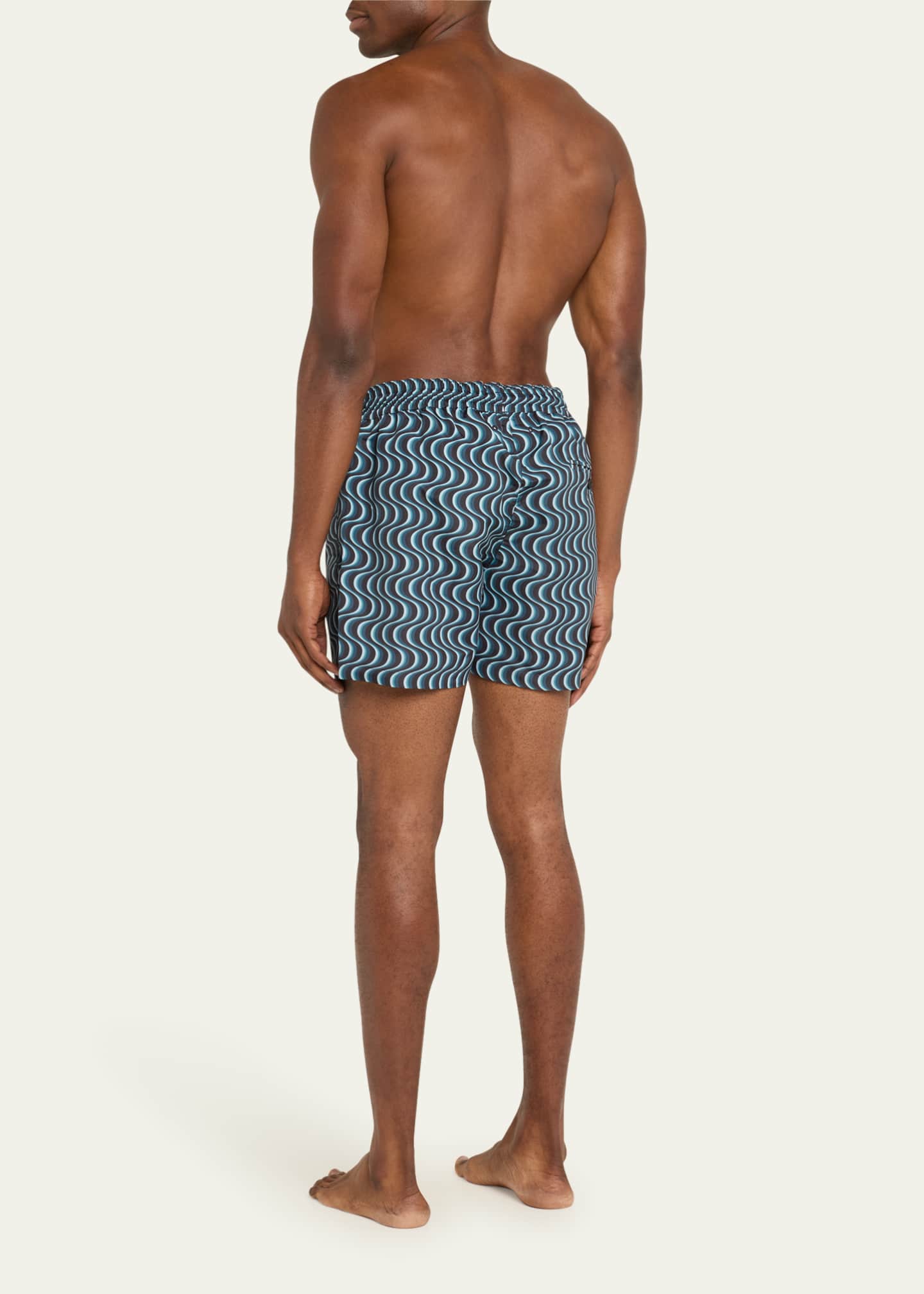Frescobol Carioca Men's Copacabana Patterned Sport Shorts Image 3 of 4