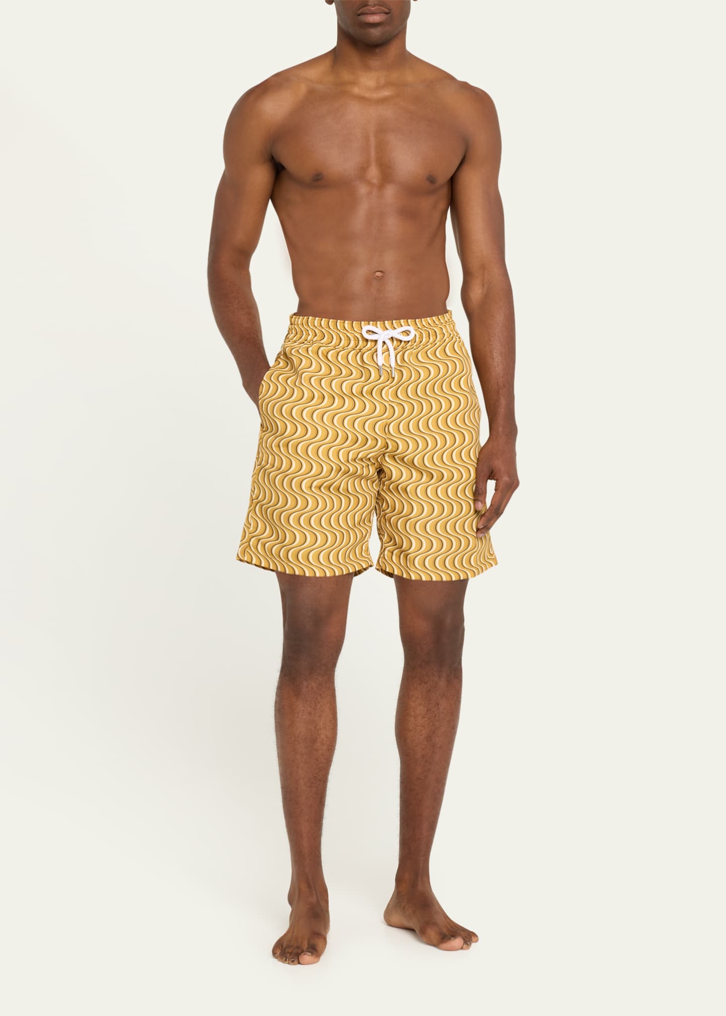 Frescobol Carioca Men's Copacabana Patterned Sport Shorts Image 2 of 4
