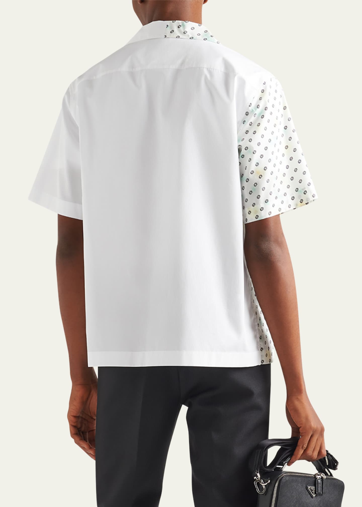 Men's Poplin Double Match Camp Shirt