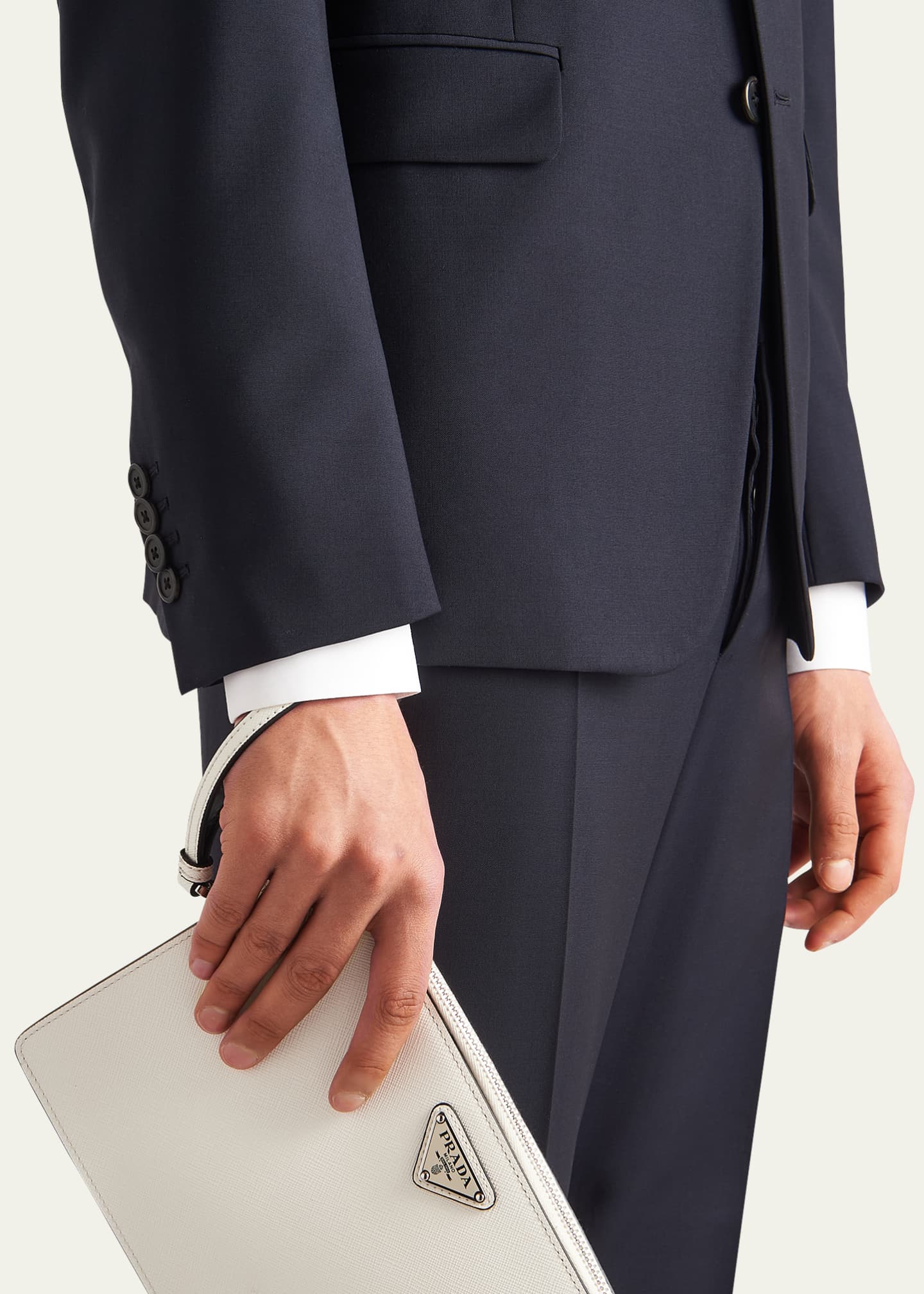 Prada Men's Solid Wool-Mohair Suit Image 4 of 4