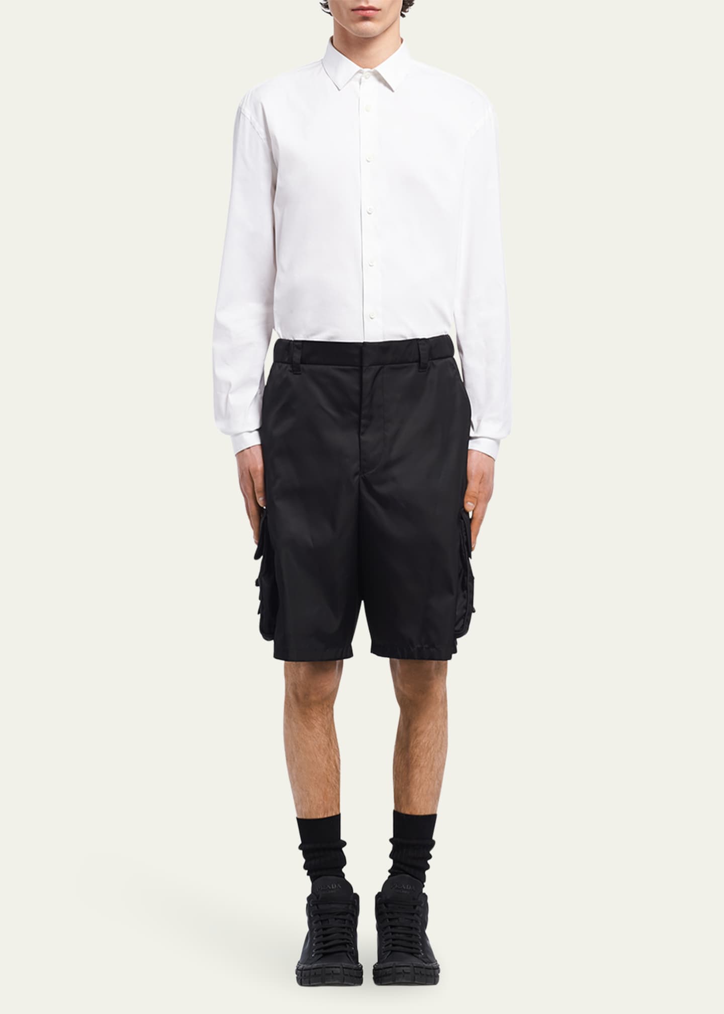 Prada Men's Re-Nylon Shorts Image 2 of 5