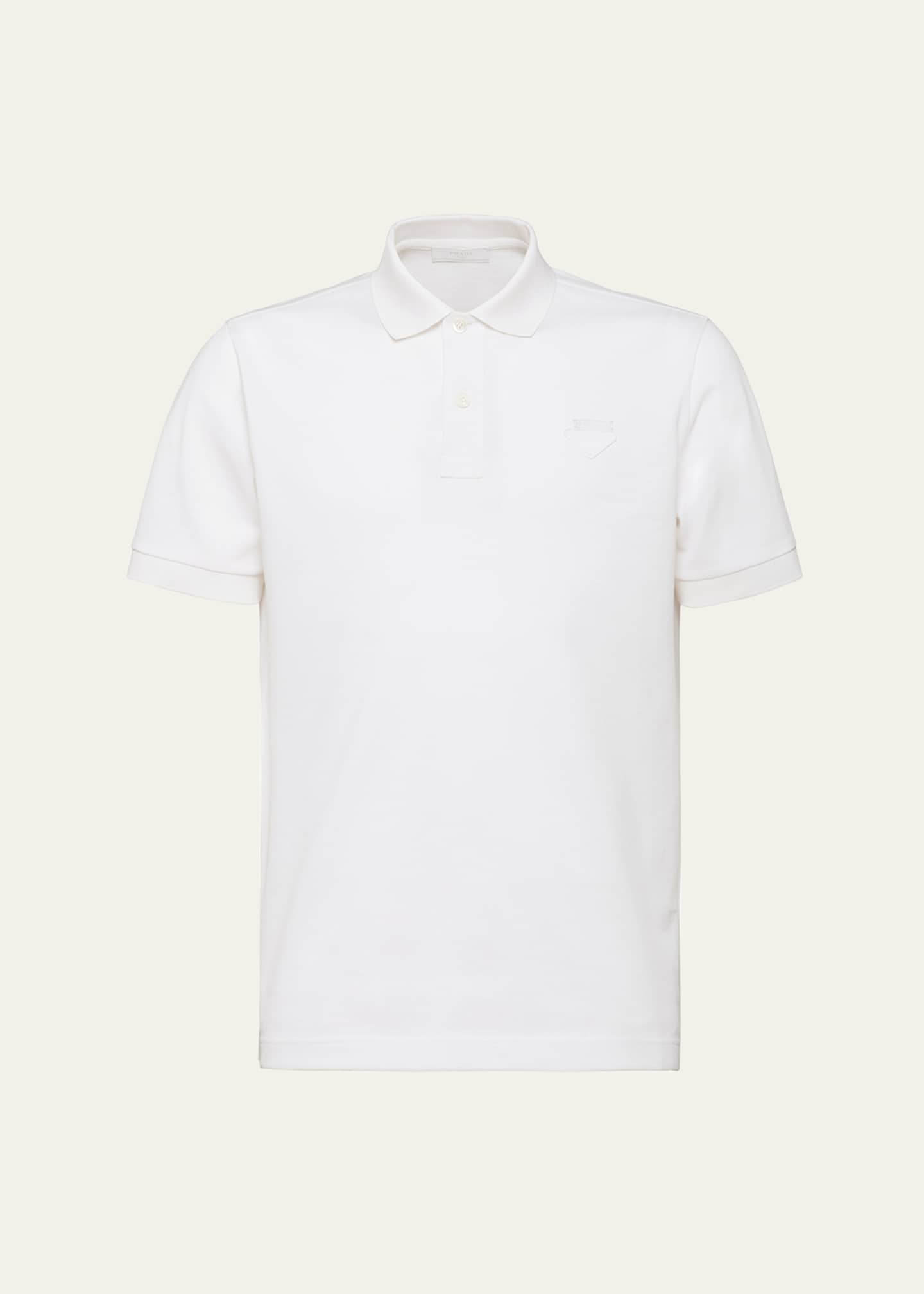 Prada Men's Pique Polo Shirt Image 1 of 5