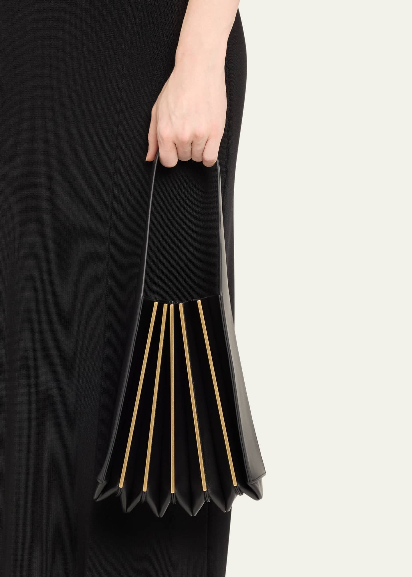 SIMKHAI Rola Folded Leather Tote Bag Image 2 of 5