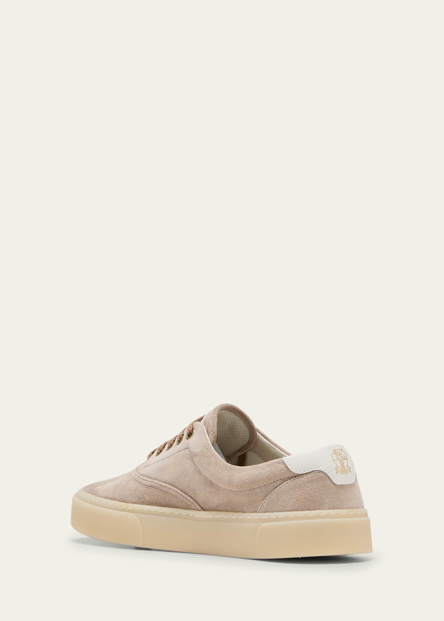 Brunello Cucinelli Men's Suede Sail Sneakers Image 2 of 2