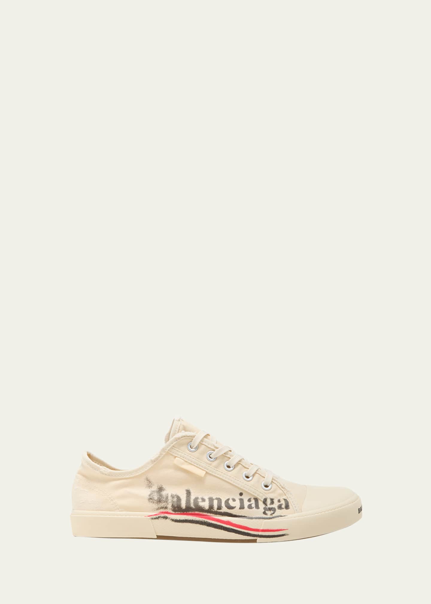 Balenciaga Men s Paris Destroyed Cotton Low Top Sneakers