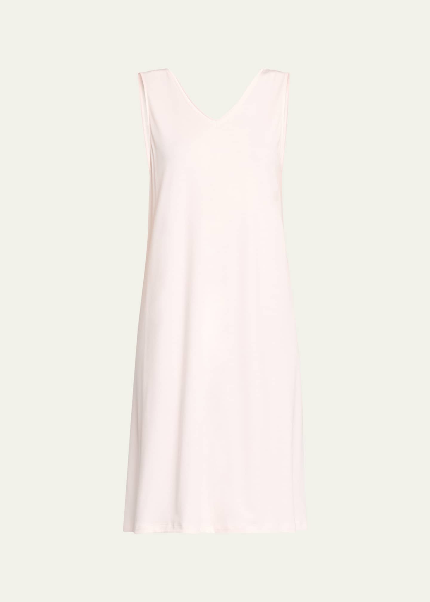 Hanro Emma V Neck Cotton Tank Nightgown Bergdorf Goodman