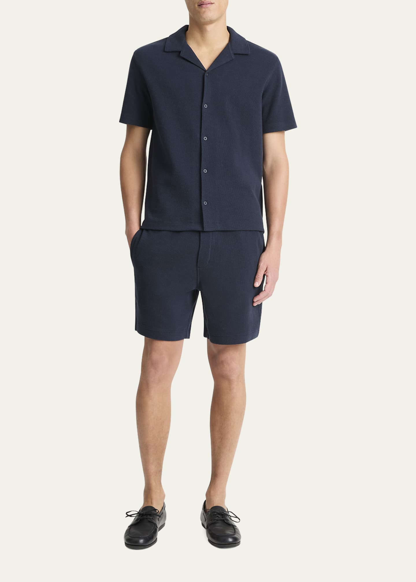 Vince Men's Boucle Pull-On Shorts Image 2 of 5