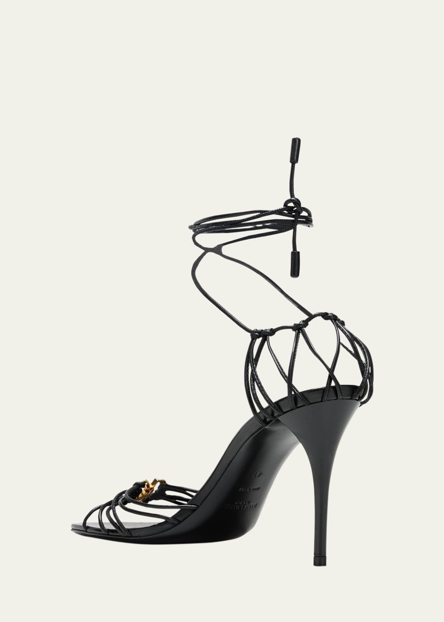 Ysl lace up sandals clearance