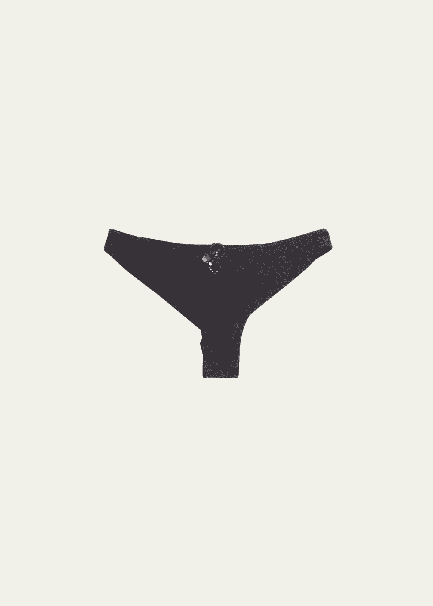 Livy Merri Embroidered Mesh Microfiber Tanga Image 2 of 2