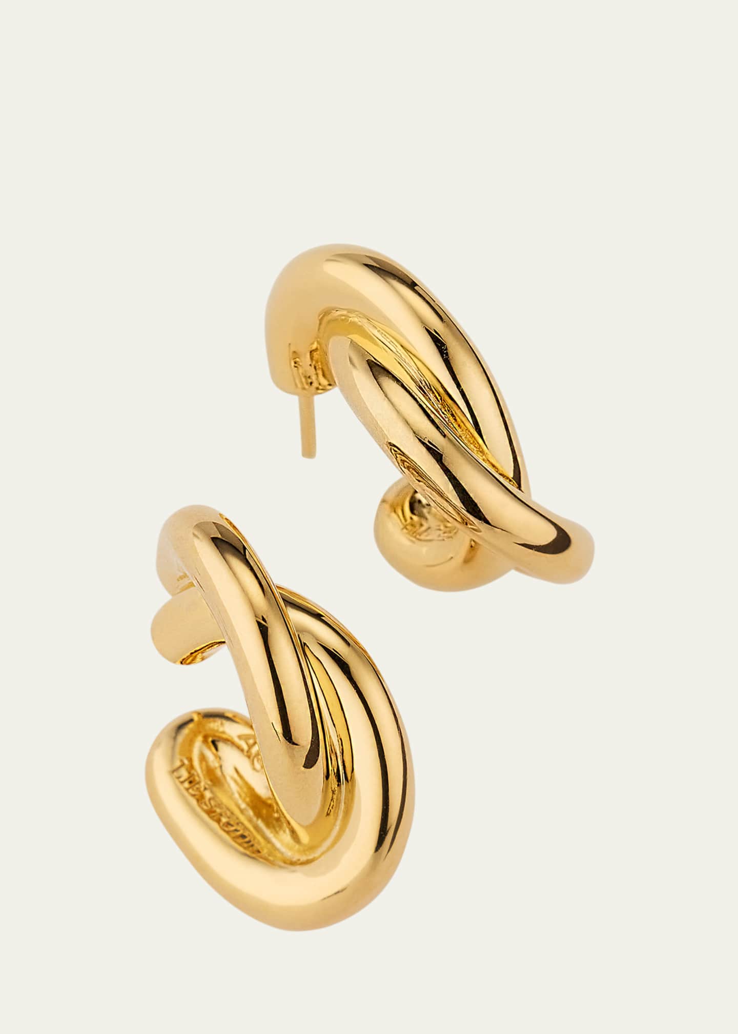 LIE STUDIO The Diana 18K Gold Plated Statement Earrings Image 3 of 4