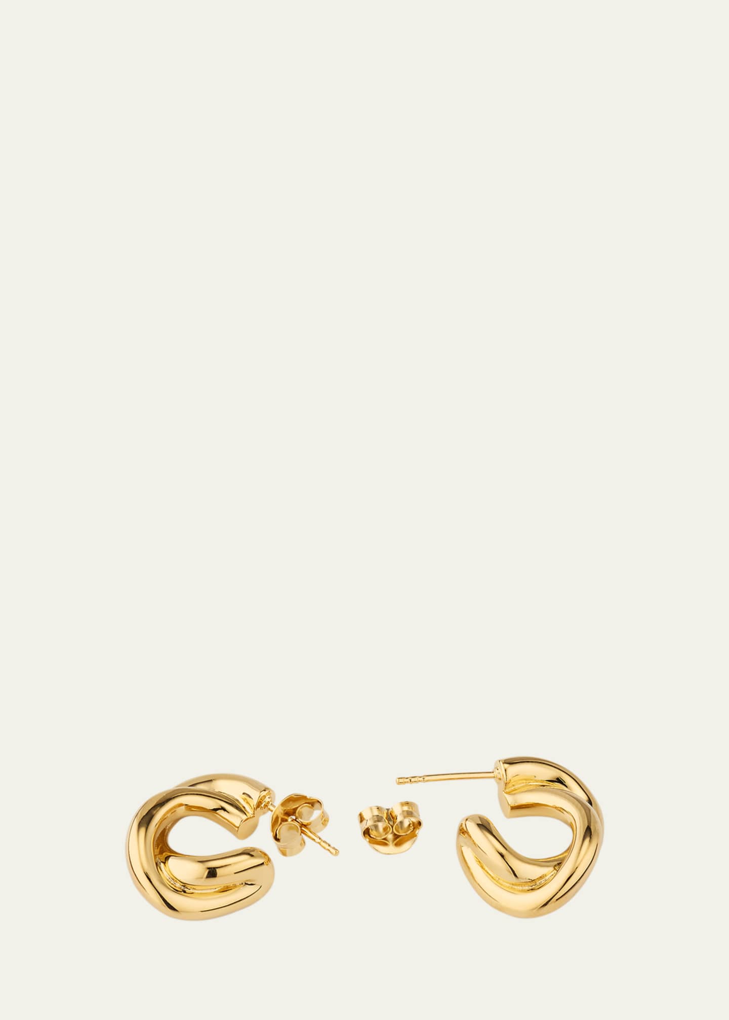 LIE STUDIO The Diana 18K Gold Plated Statement Earrings Image 4 of 4