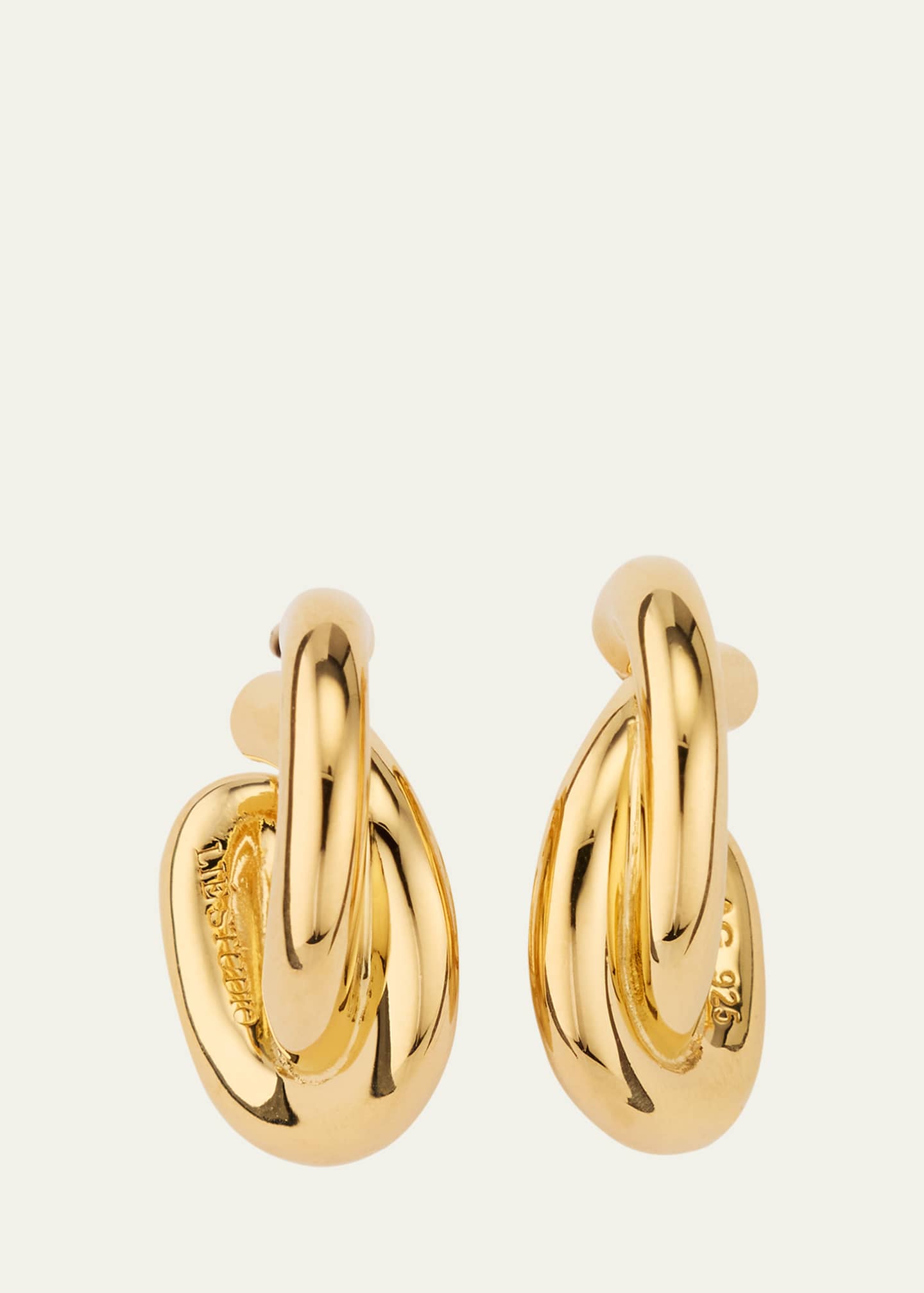 LIE STUDIO The Diana 18K Gold Plated Statement Earrings Image 1 of 4