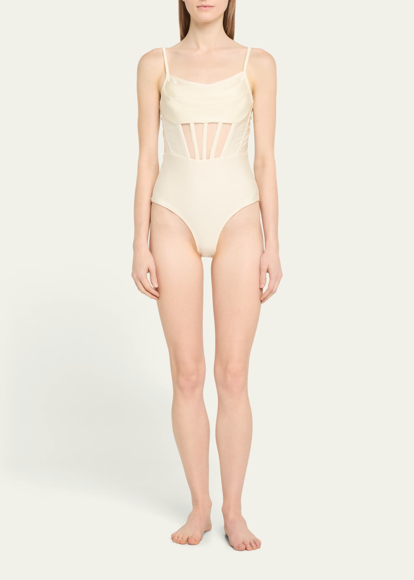 PatBO Corset Waist One-Piece Swimsuit Image 2 of 4