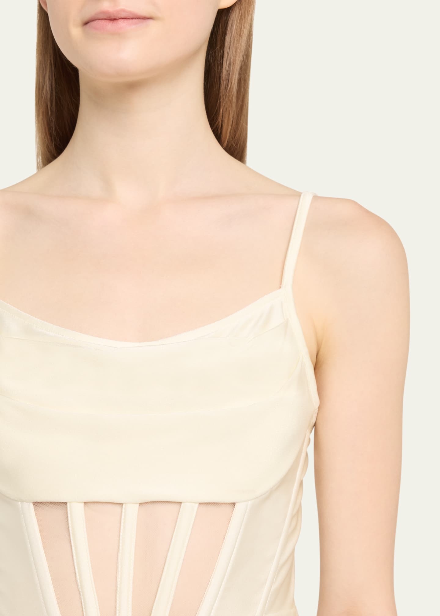 PatBO Corset Waist One-Piece Swimsuit Image 4 of 4