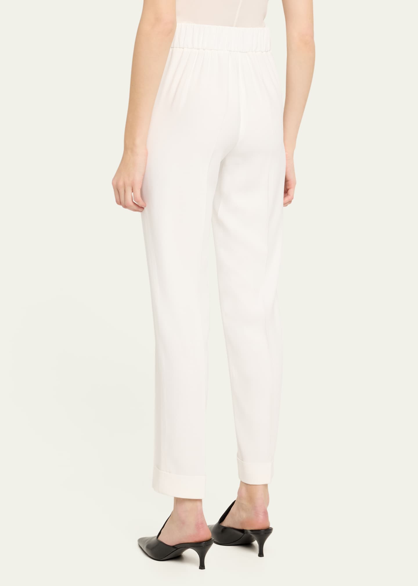 Akris Straight Leg Wool Pants Image 3 of 5