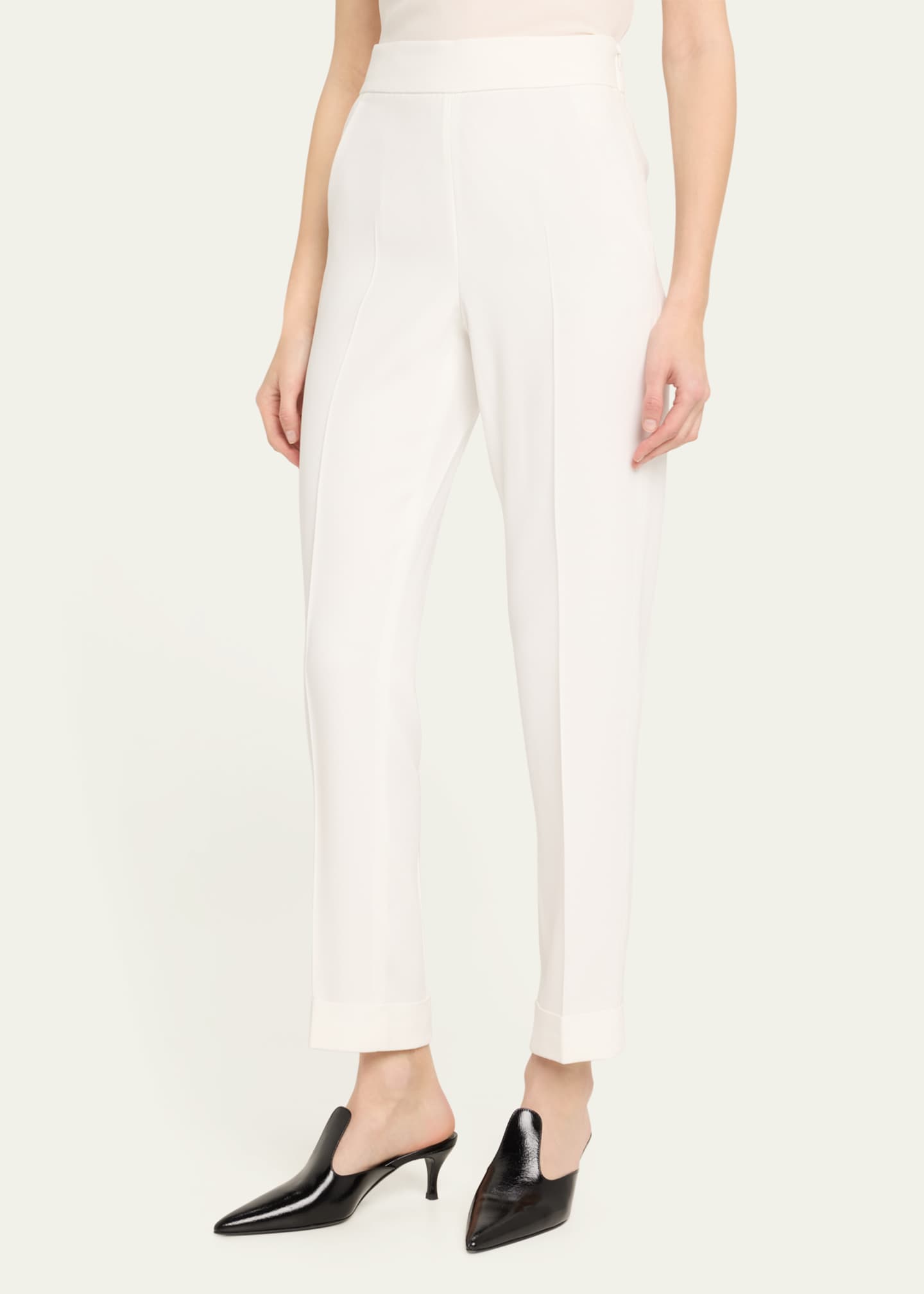 Akris Straight Leg Wool Pants Image 4 of 5