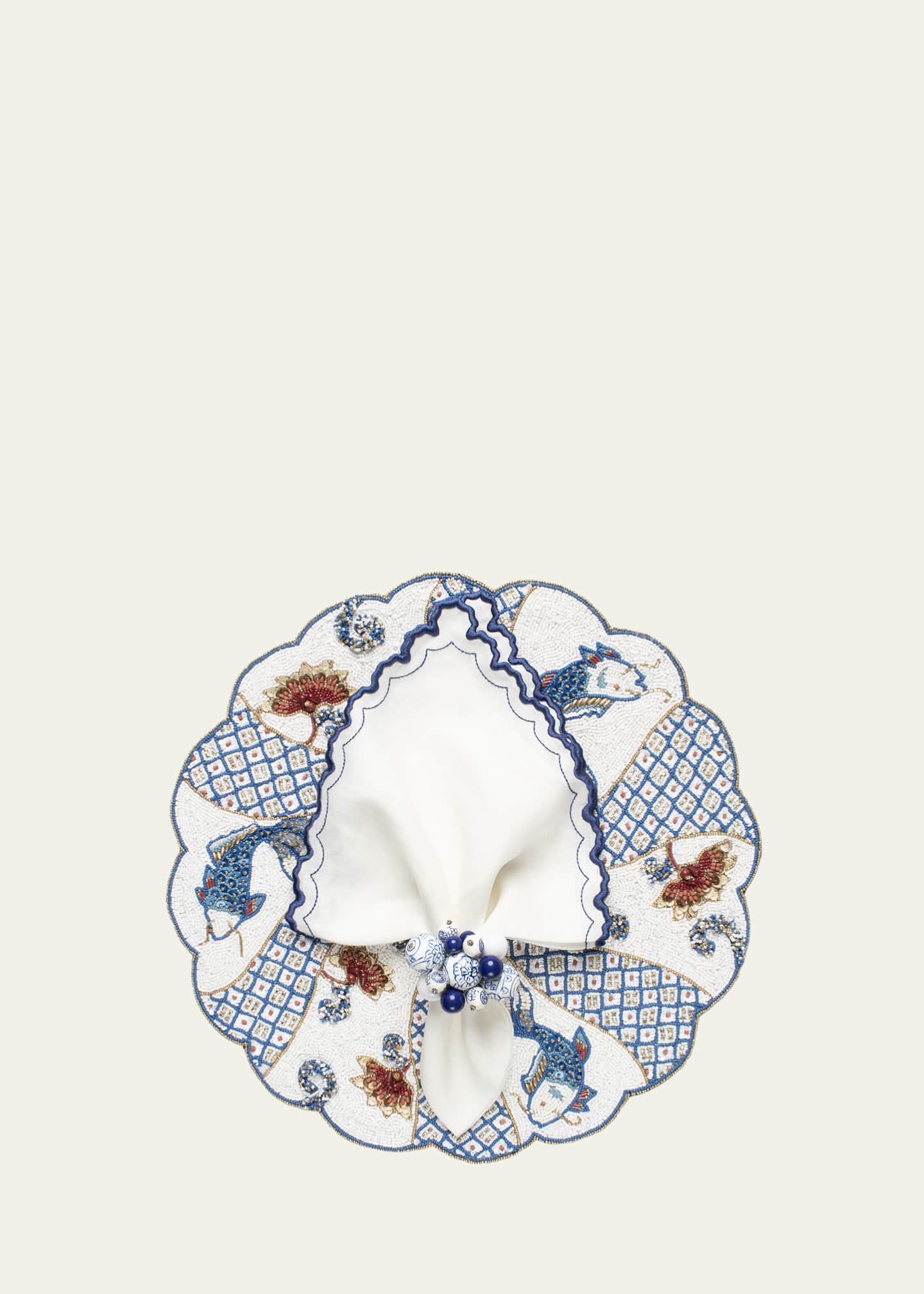 Kim Seybert Arches Embroidered Napkin Image 4 of 4