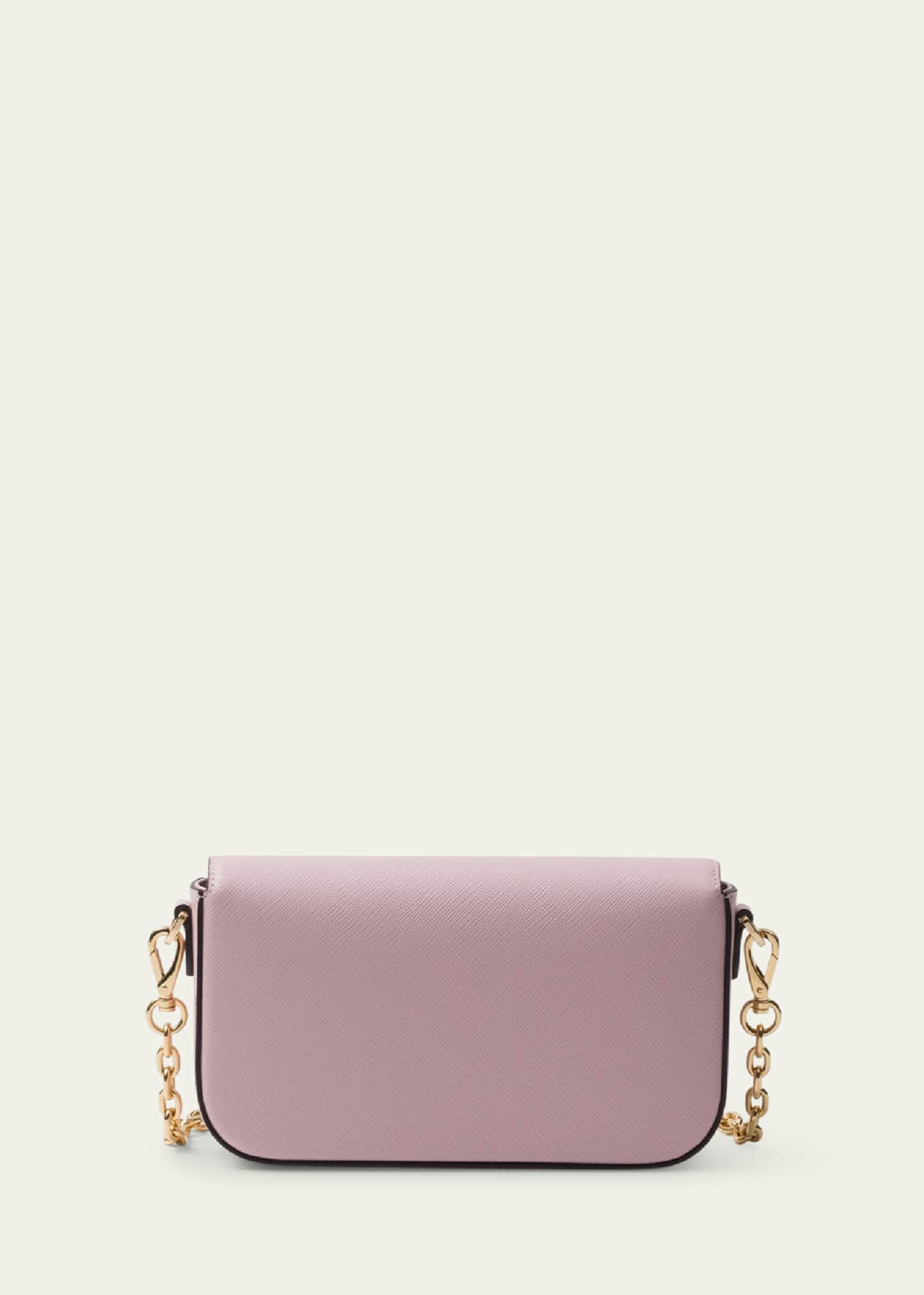 Prada Mini Flap Leather Crossbody Bag Image 3 of 5