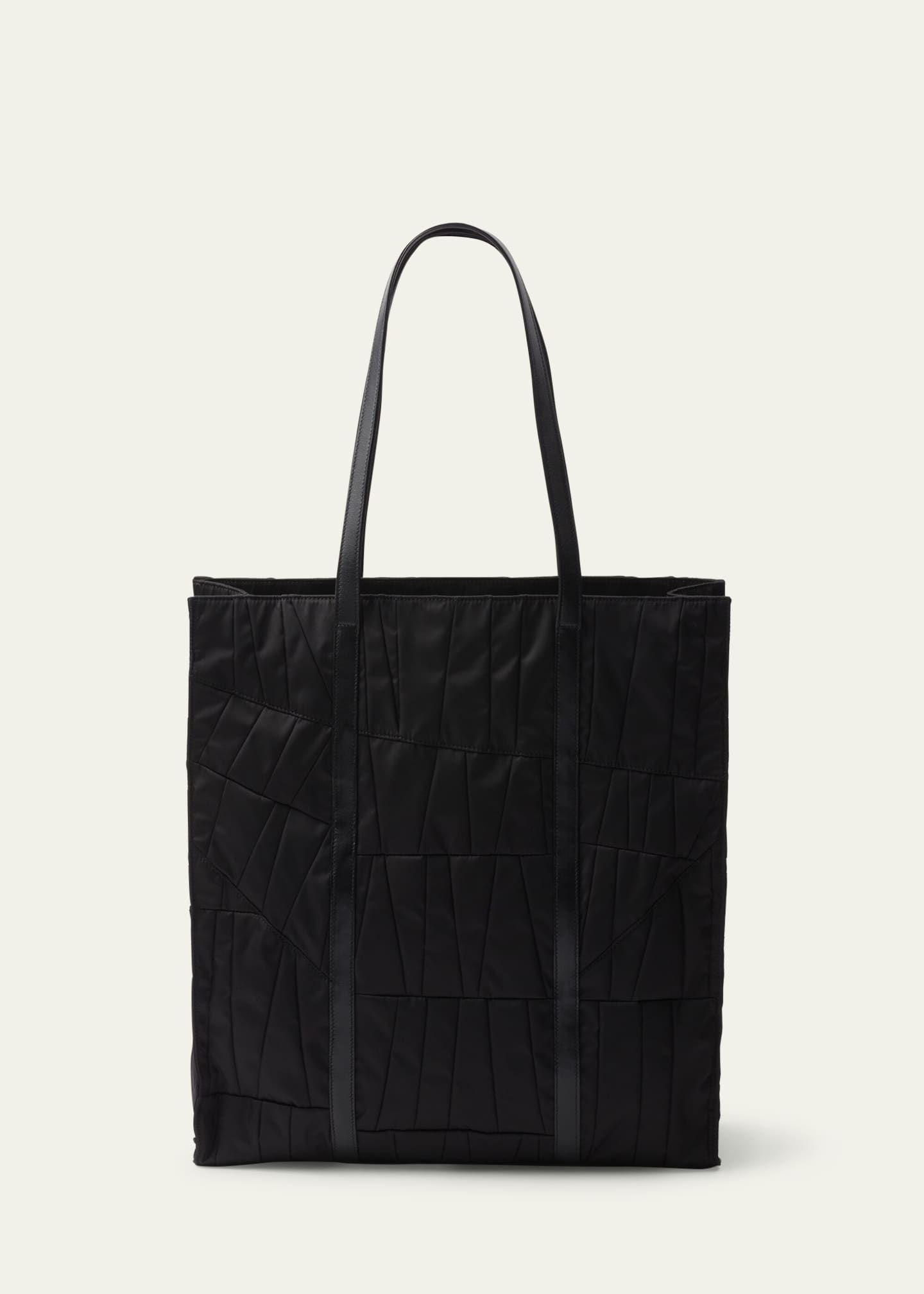 Prada Large Embellished Quilted Nylon Tote Bag Image 3 of 5