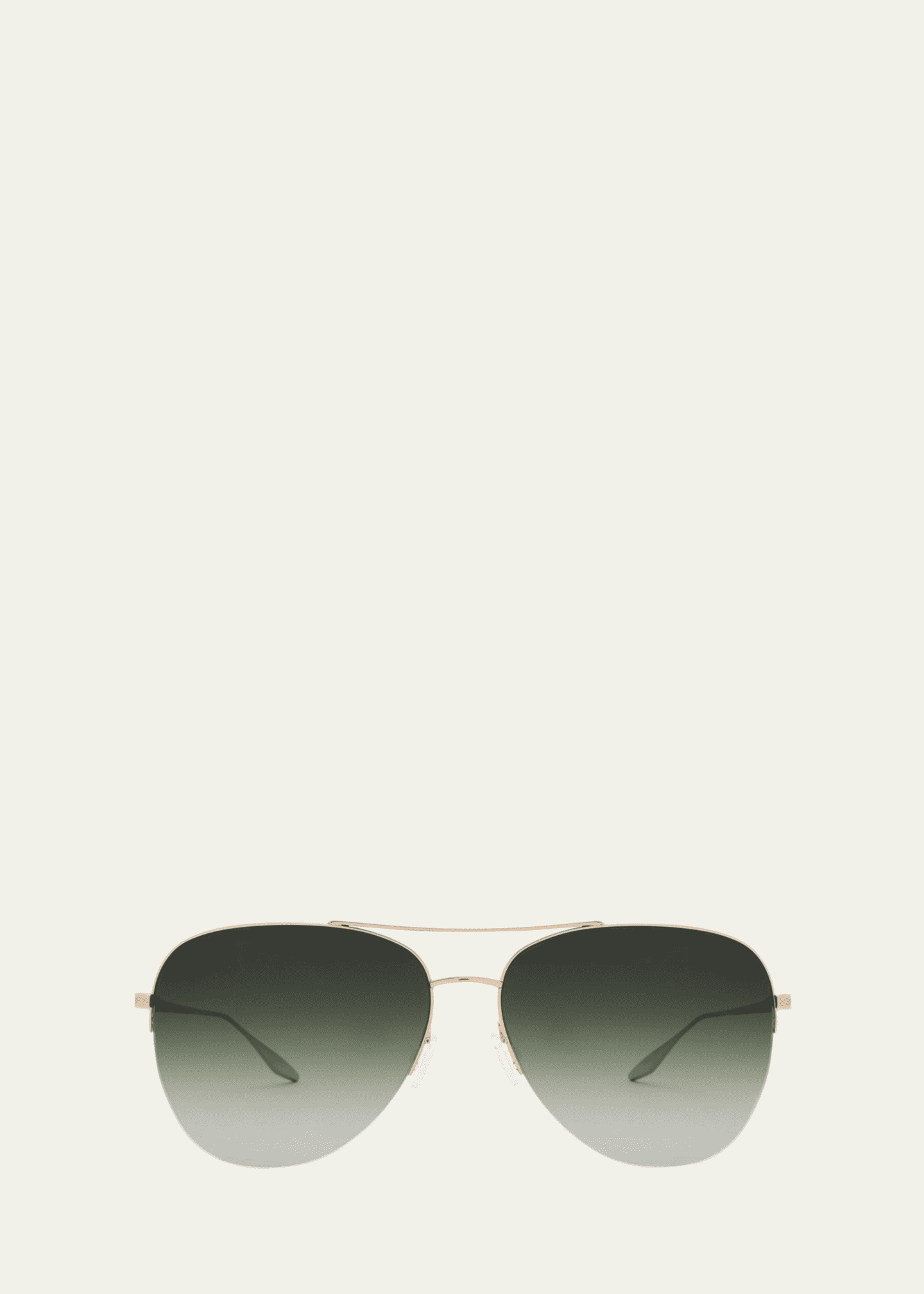 Barton Perreira Chevalier Green Titanium Aviator Sunglasses Image 1 of 2